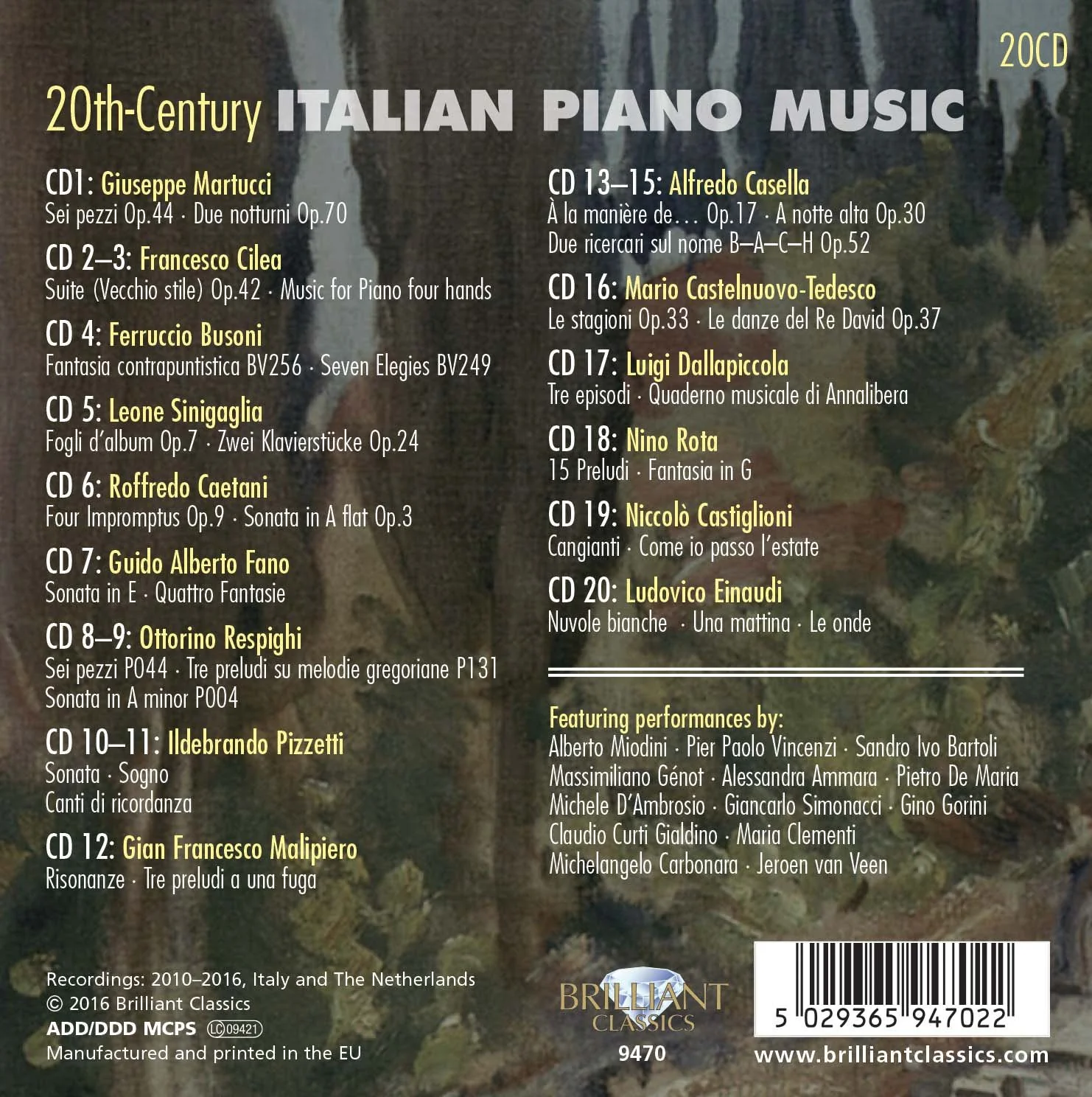 20th-Century Italian Piano Music - Image 2