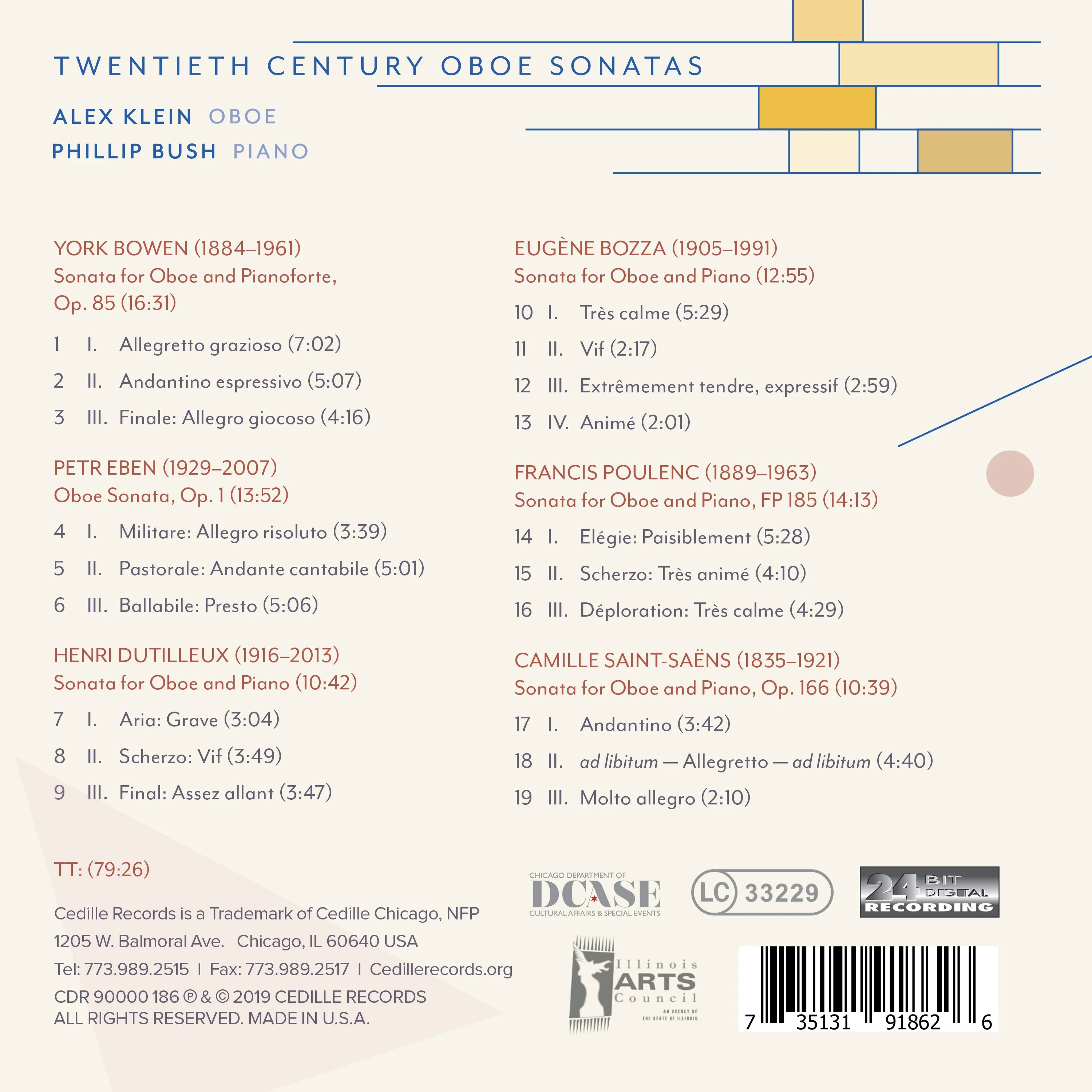 20th Century Oboe Sonatas / Klein, Bush - Image 2
