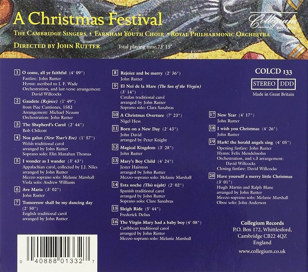A Christmas Festival / Rutter, RPO, Cambridge Singers - Image 2