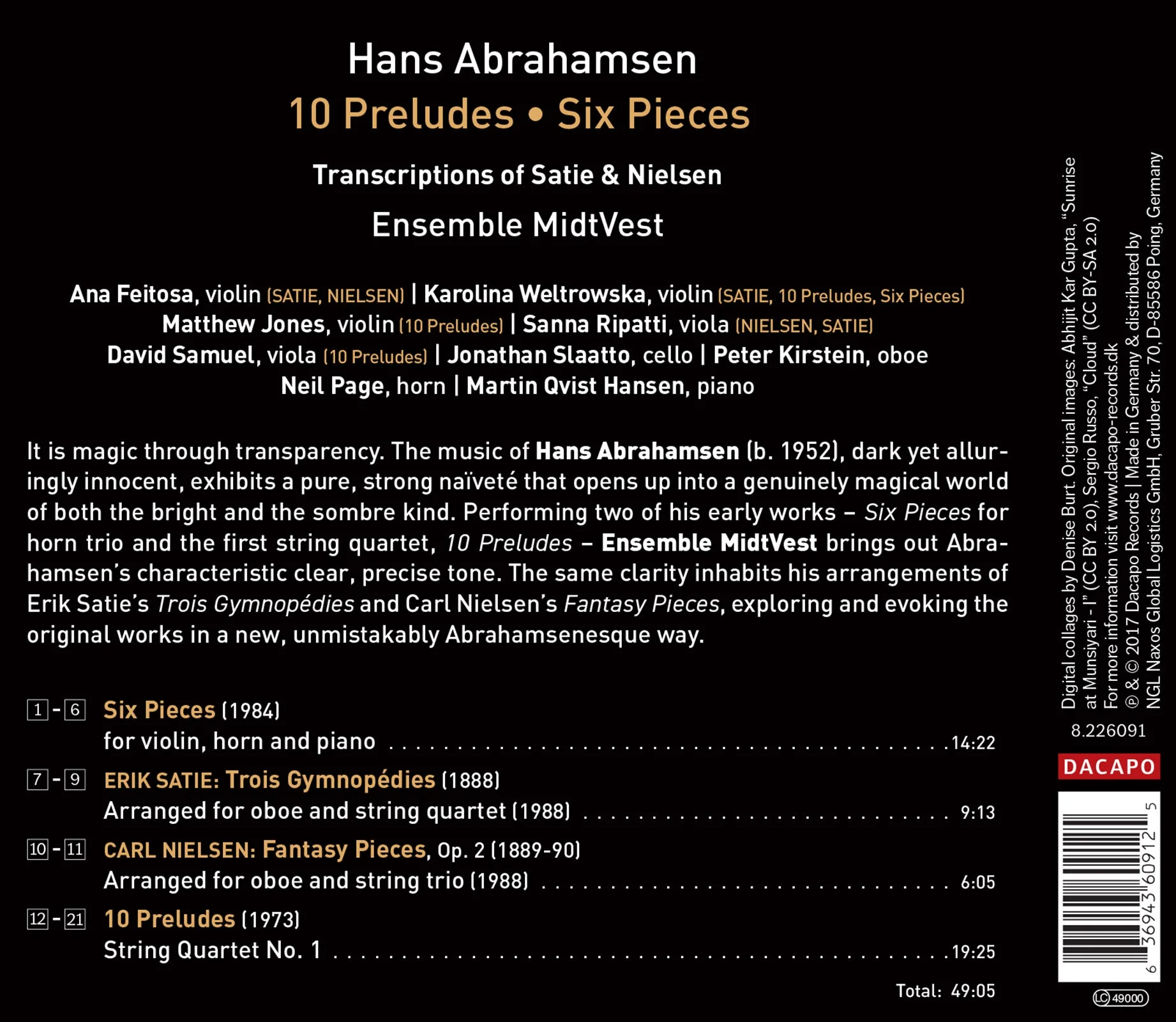 Abrahamsen: 10 Preludes & 7 Pieces / Ensemble MidtVest - Image 2