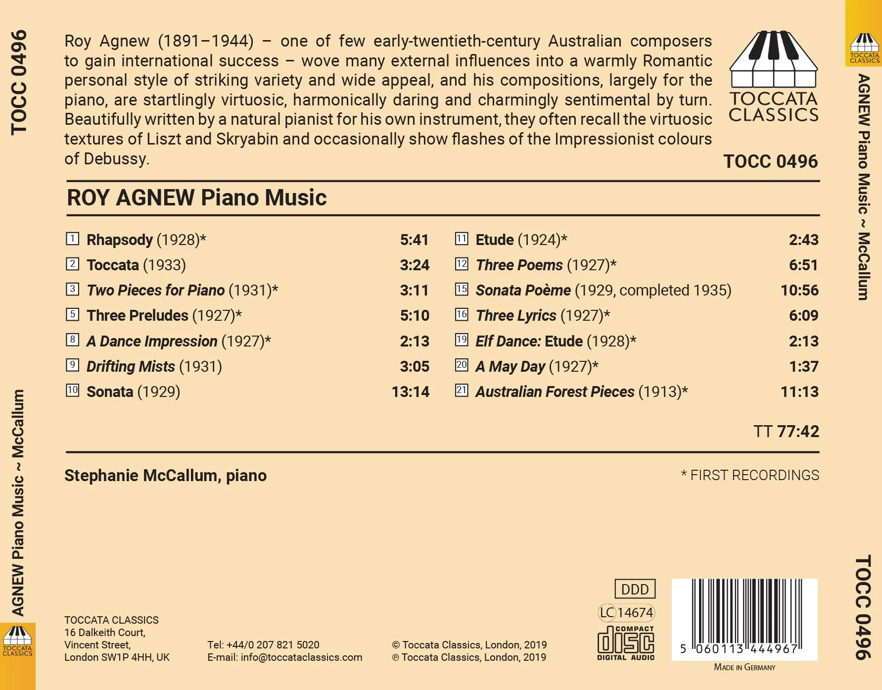 Agnew: Piano Music - Image 2
