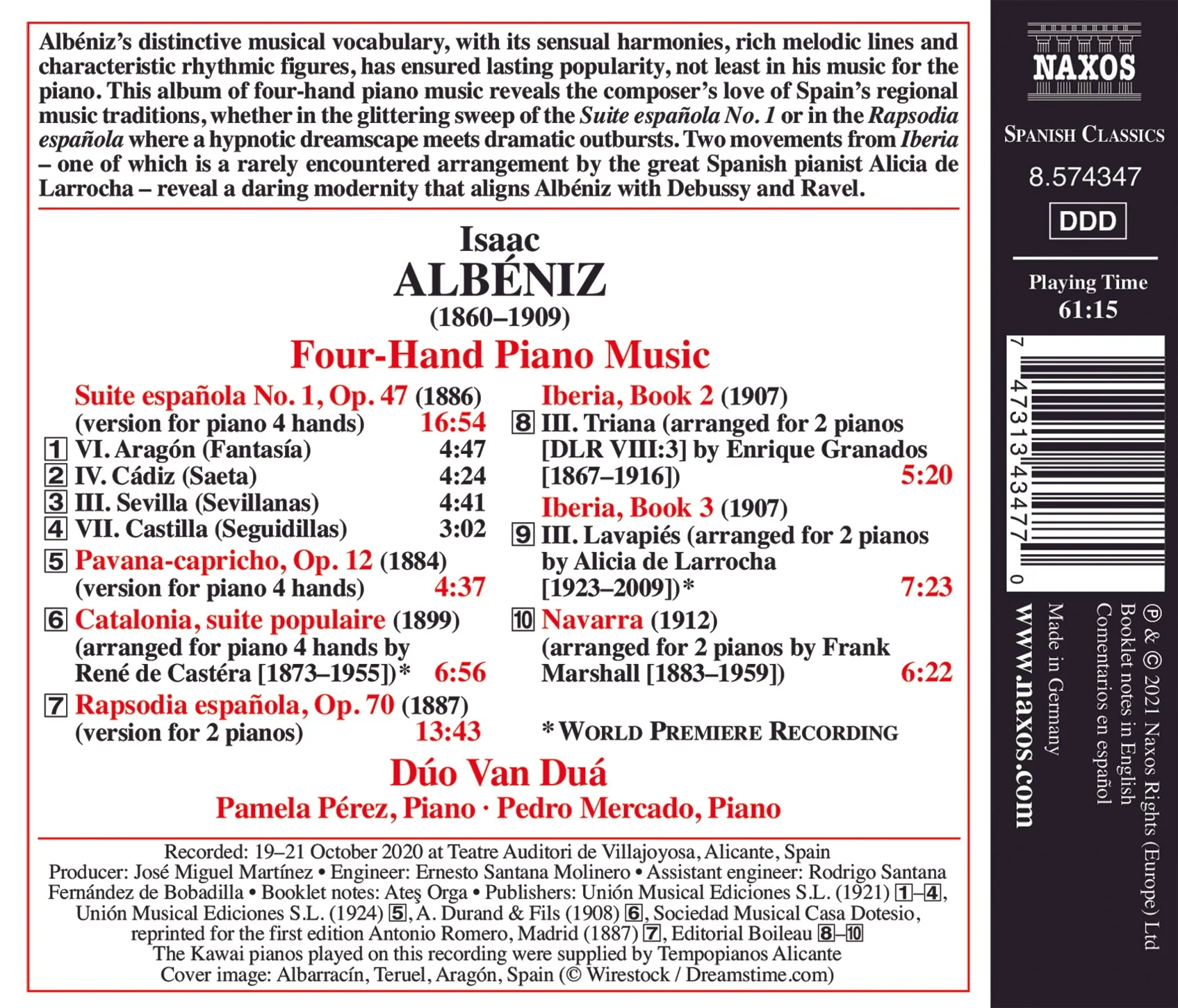Albéniz: Piano Duos (Complete) - Image 2