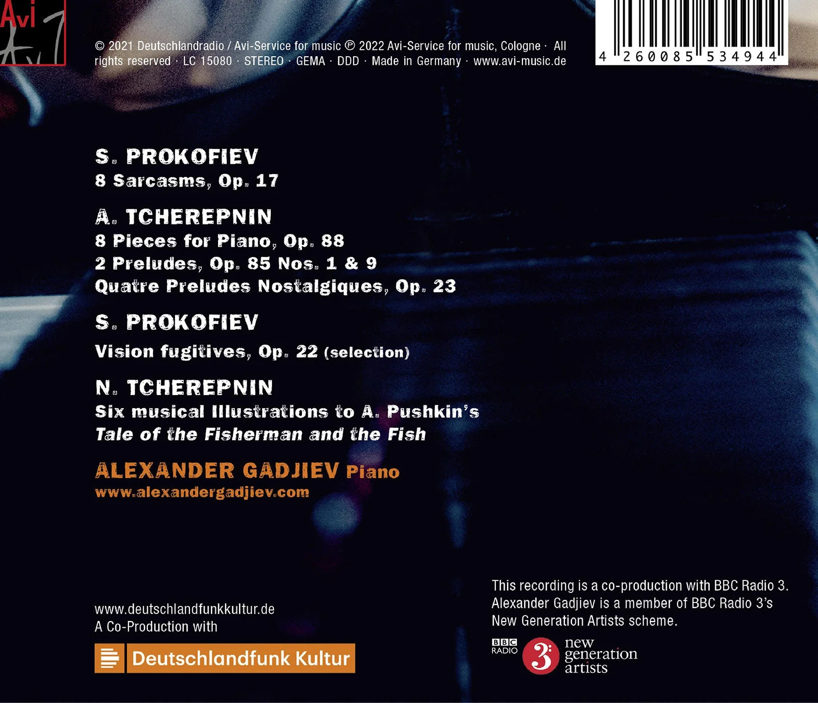 Alexander + Nikolai Tcherepnin & Prokofiev / Alexander Gadjiev - Image 2