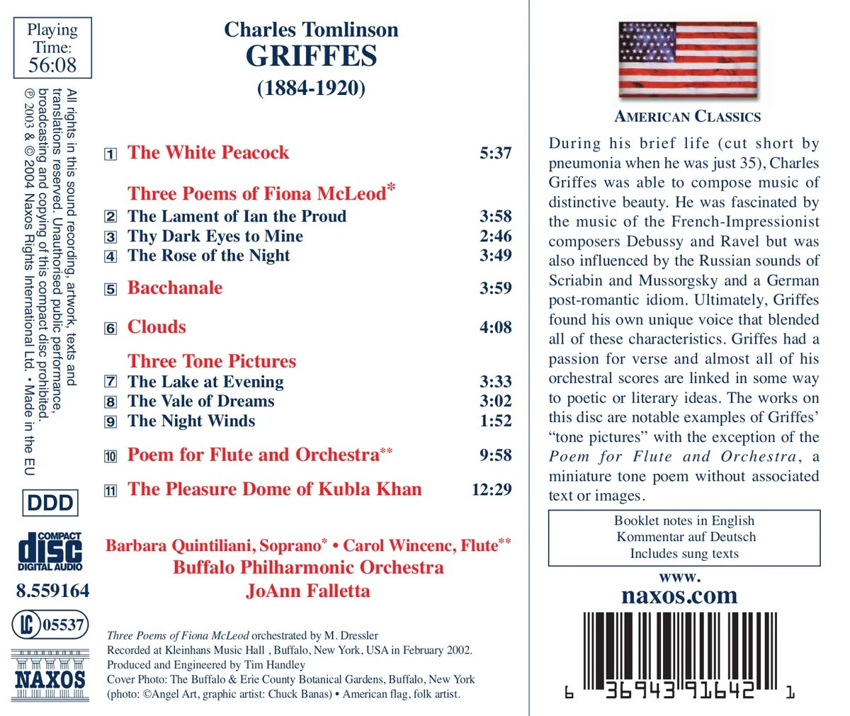 Griffes: The Pleasure Dome / Falletta, Buffalo Philharmonic - Image 2