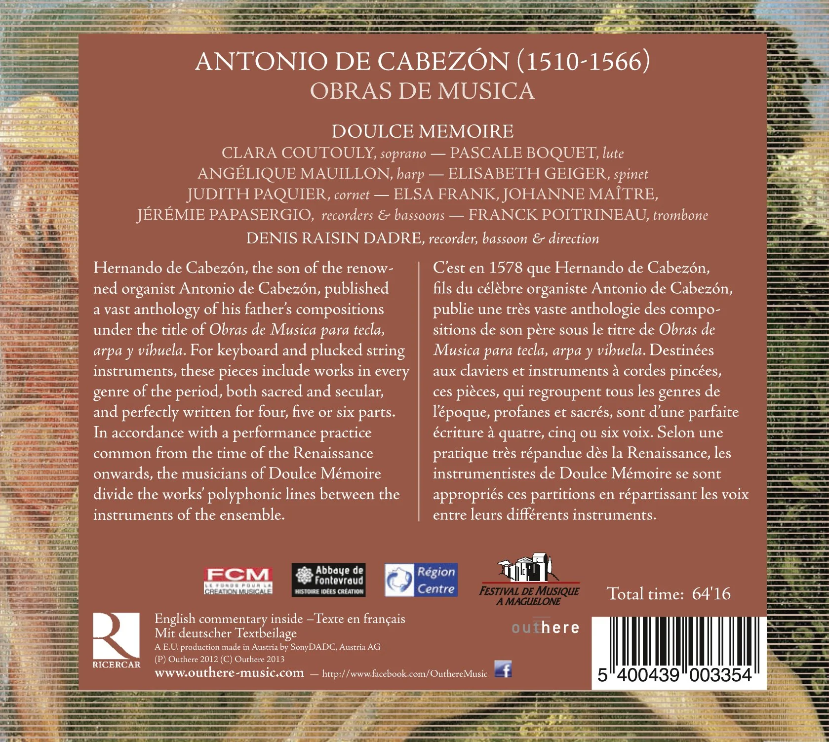 Antonio de Cabezon: Obras de Musica - Image 2