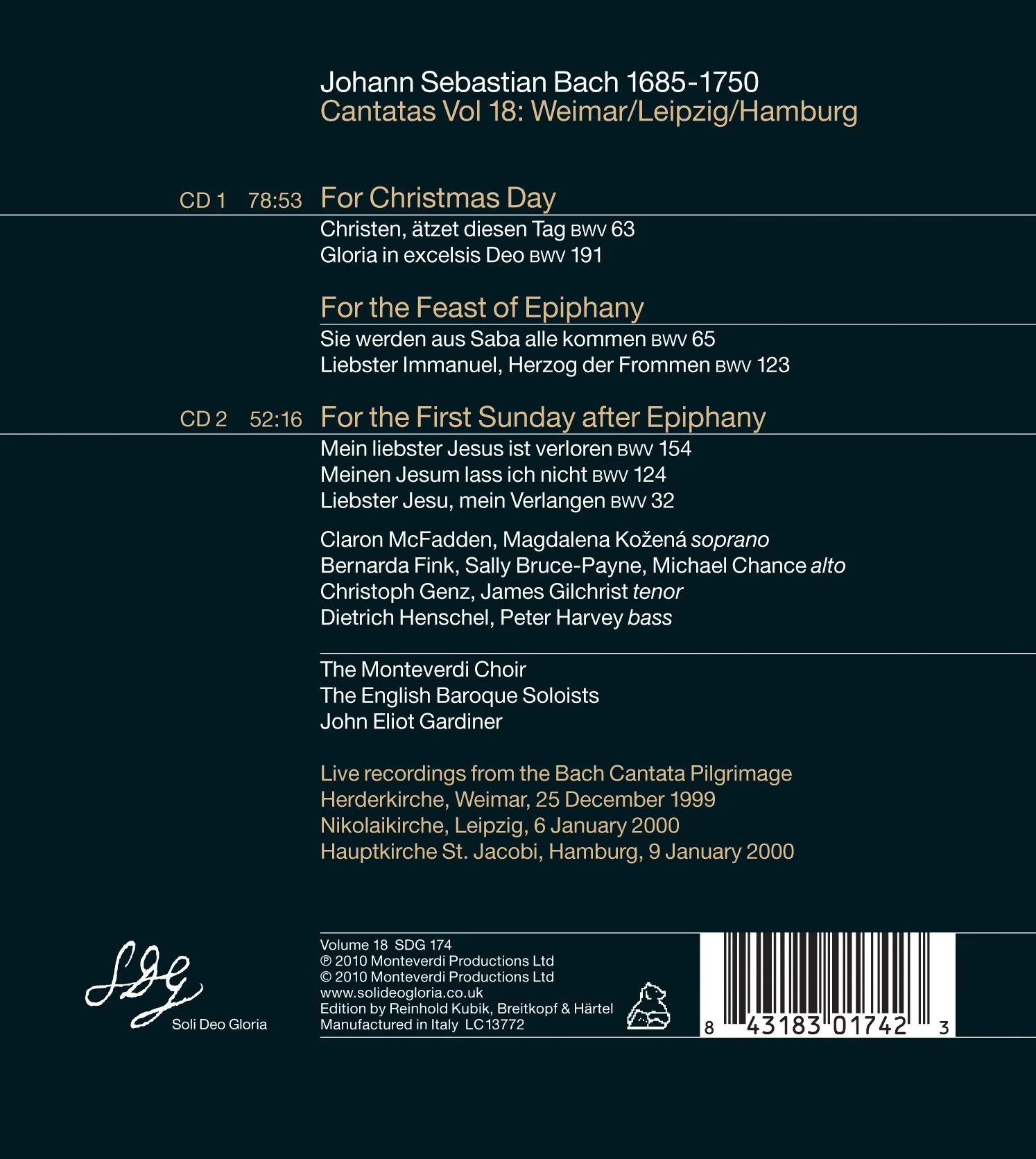 Bach: Cantatas, Vol. 18 - Image 2