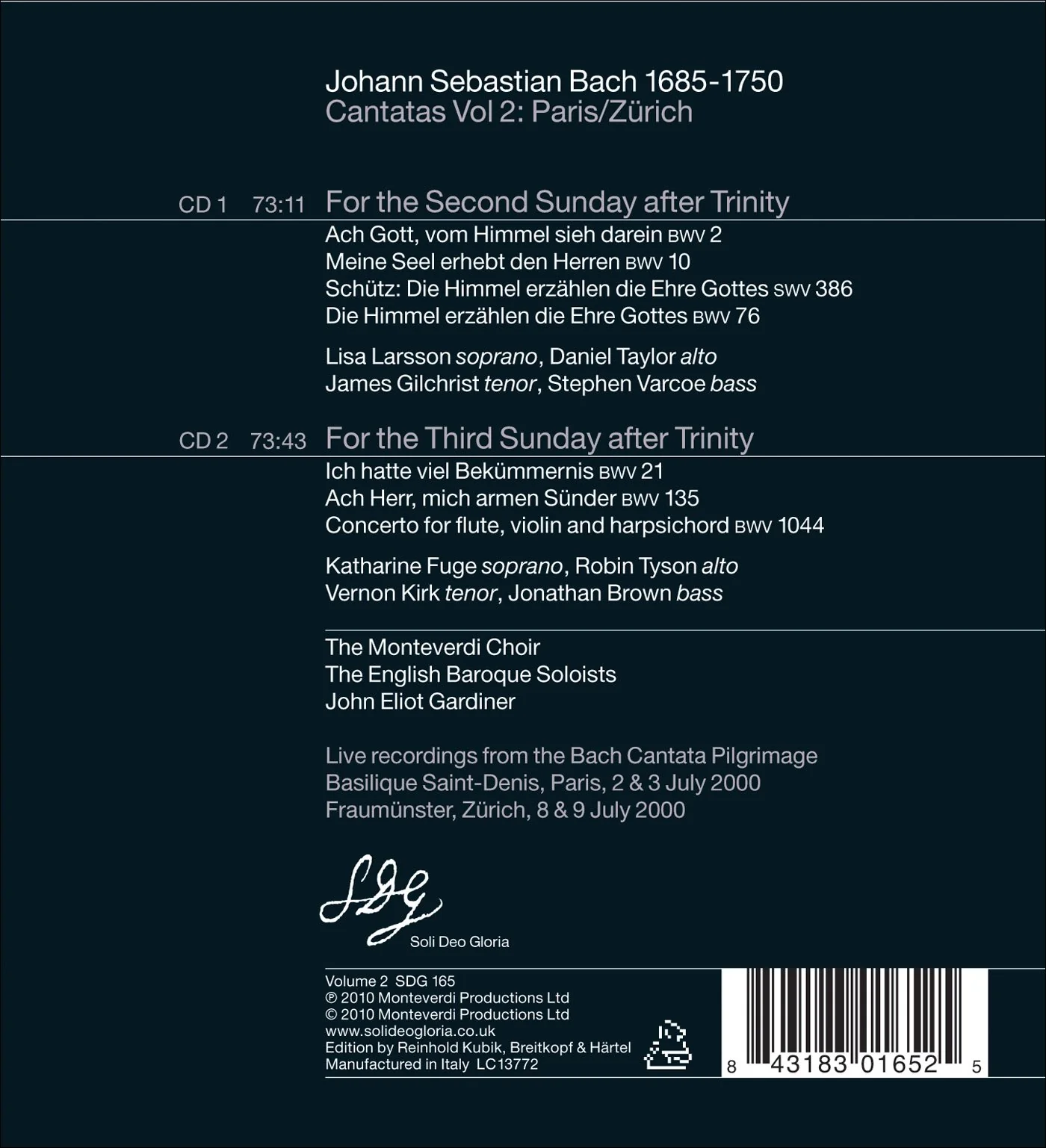 Bach: Cantatas, Vol. 2 - Image 2