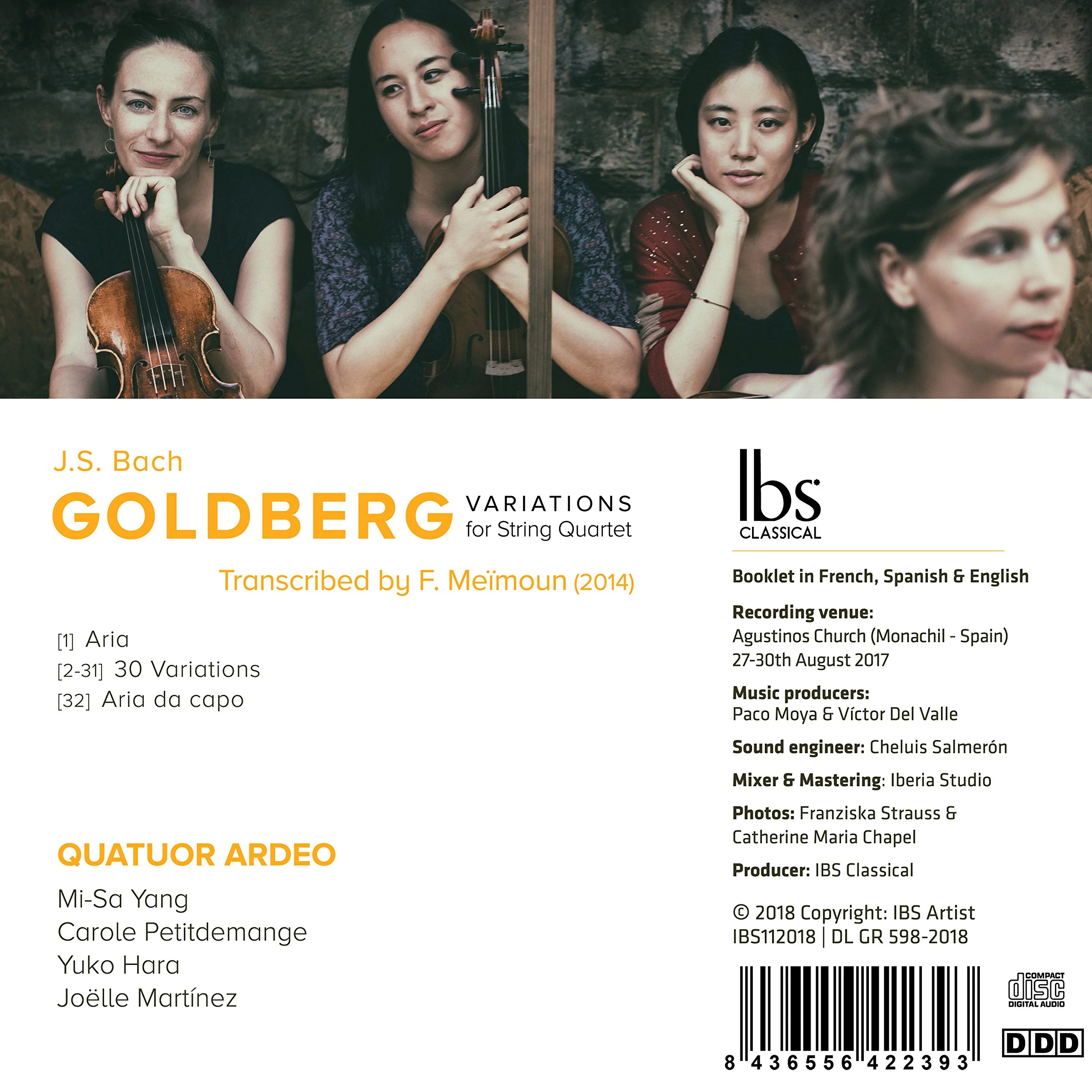 Bach: Goldberg Variations for String Quartet / Quatuor Ardeo - Image 2