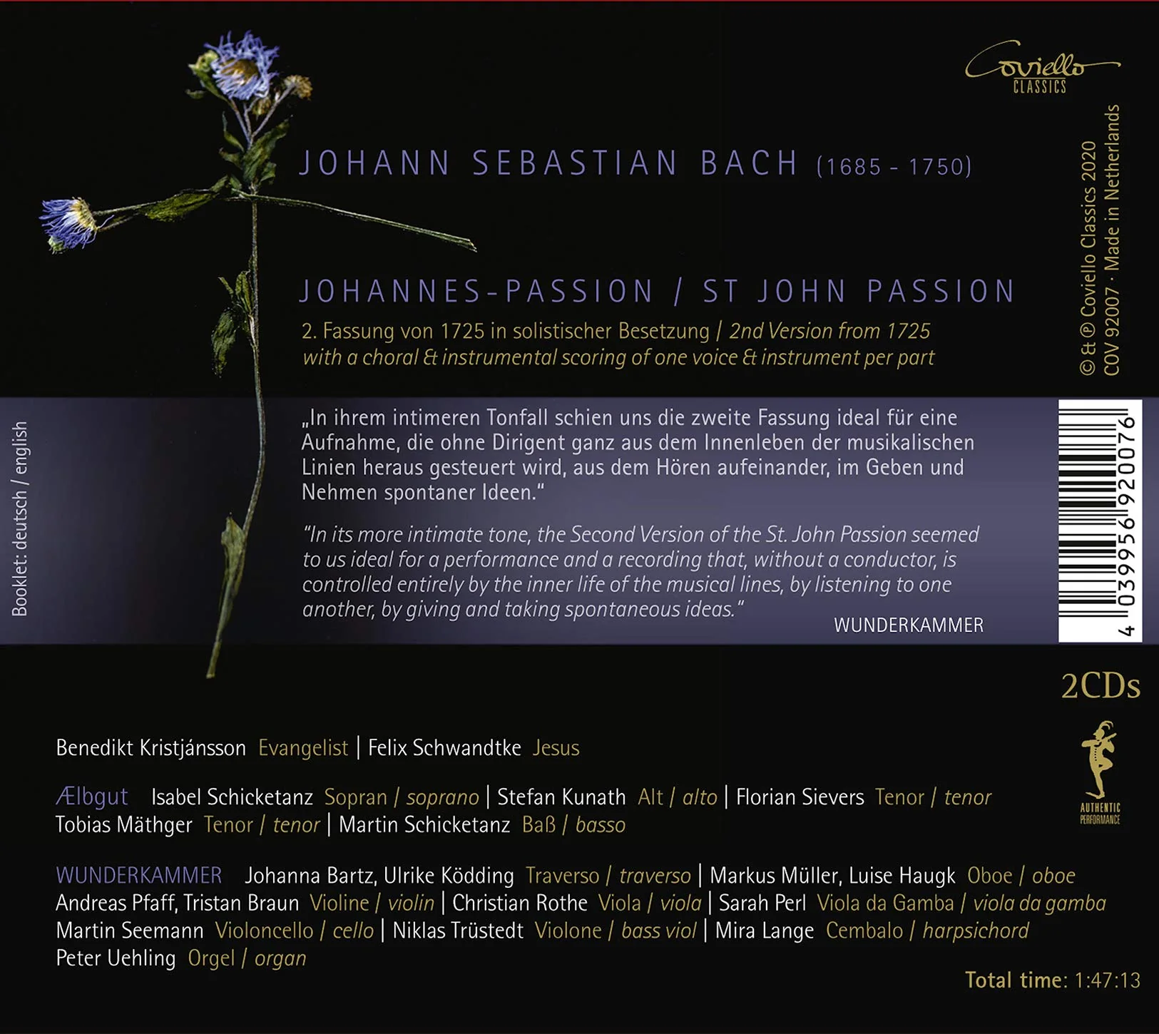 Bach: Johannes-Passion / Aelbgut, Wunderkammer - Image 2
