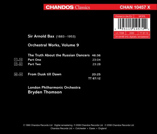 Bax: Orchestral Works Vol 9 / Bryden Thomson, London PO - Image 2