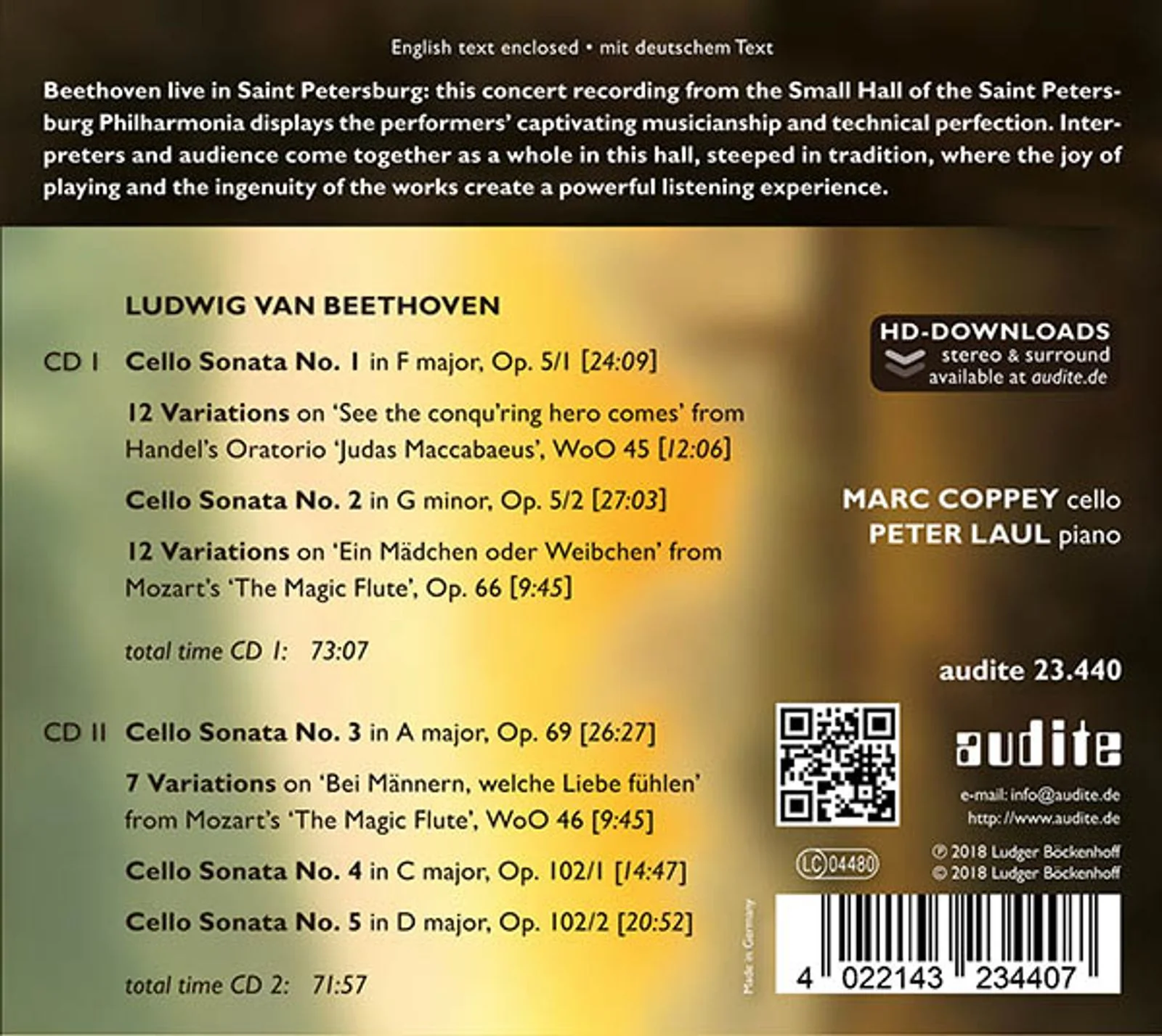 Beethoven: Complete Works for Cello & Piano / Coppey, Laul - Image 2