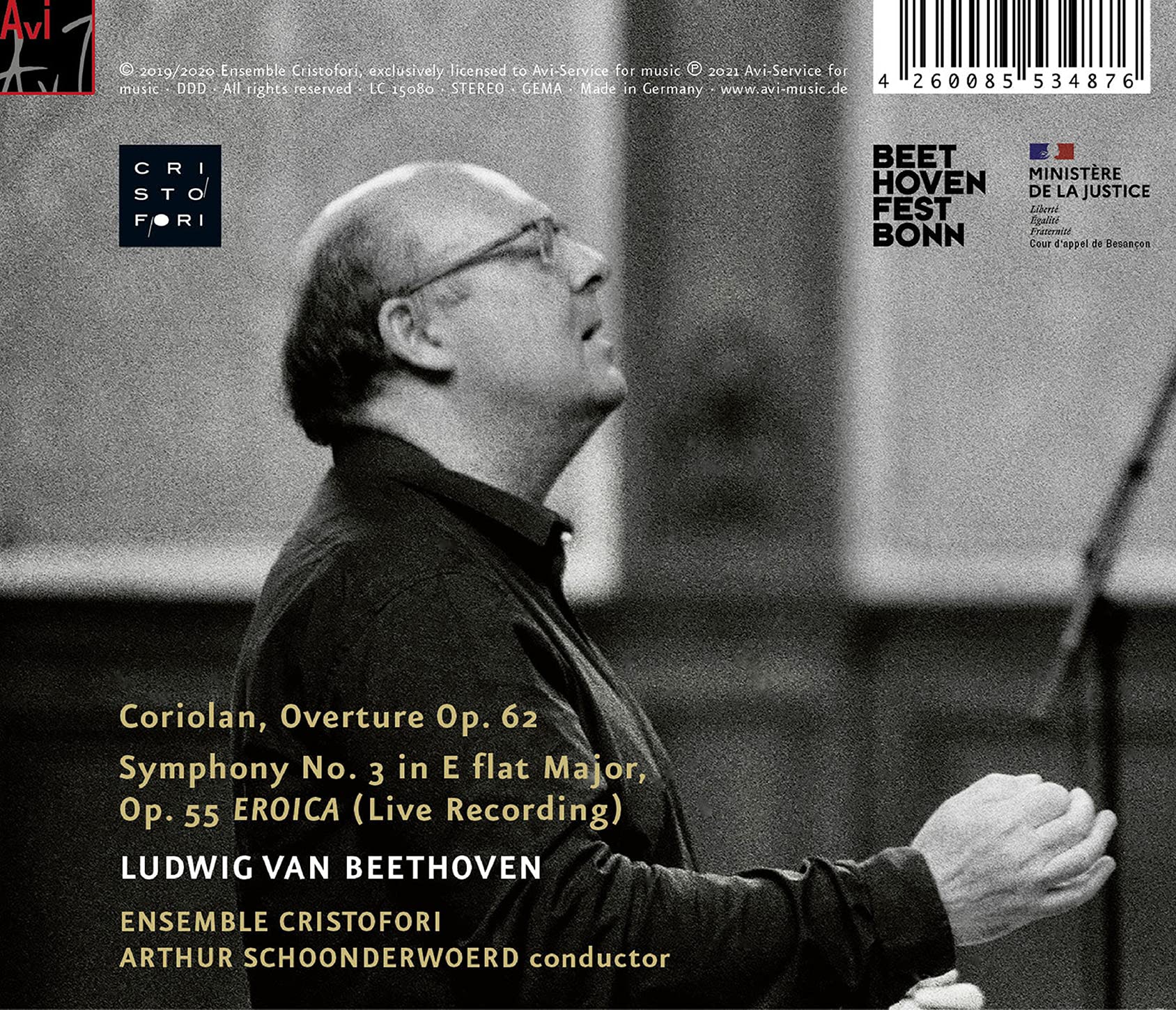 Beethoven: Coriolan Overture, Op. 62 / Schoonderwoerd, Ensemble Cristofori - Image 2