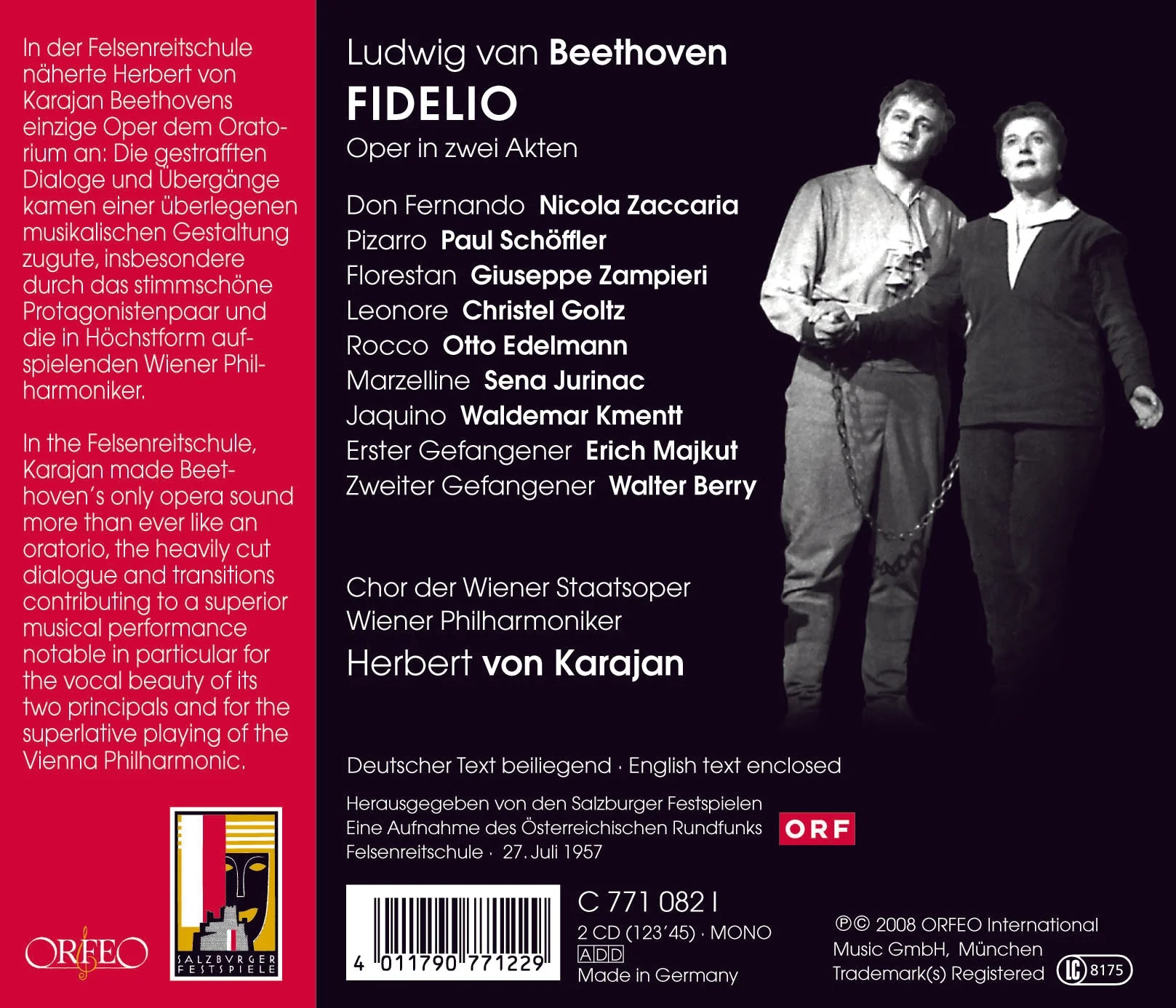 Beethoven: Fidelio / Karajan, Vienna Philharmonic - Image 2