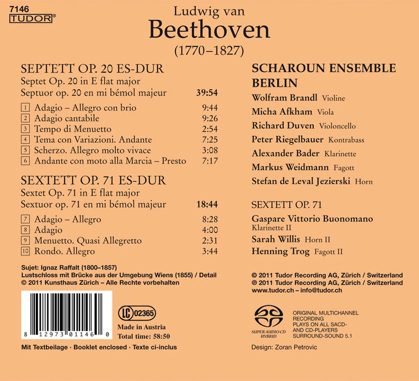 Beethoven: Septett Op. 20; Sextett Op. 71 - Image 2