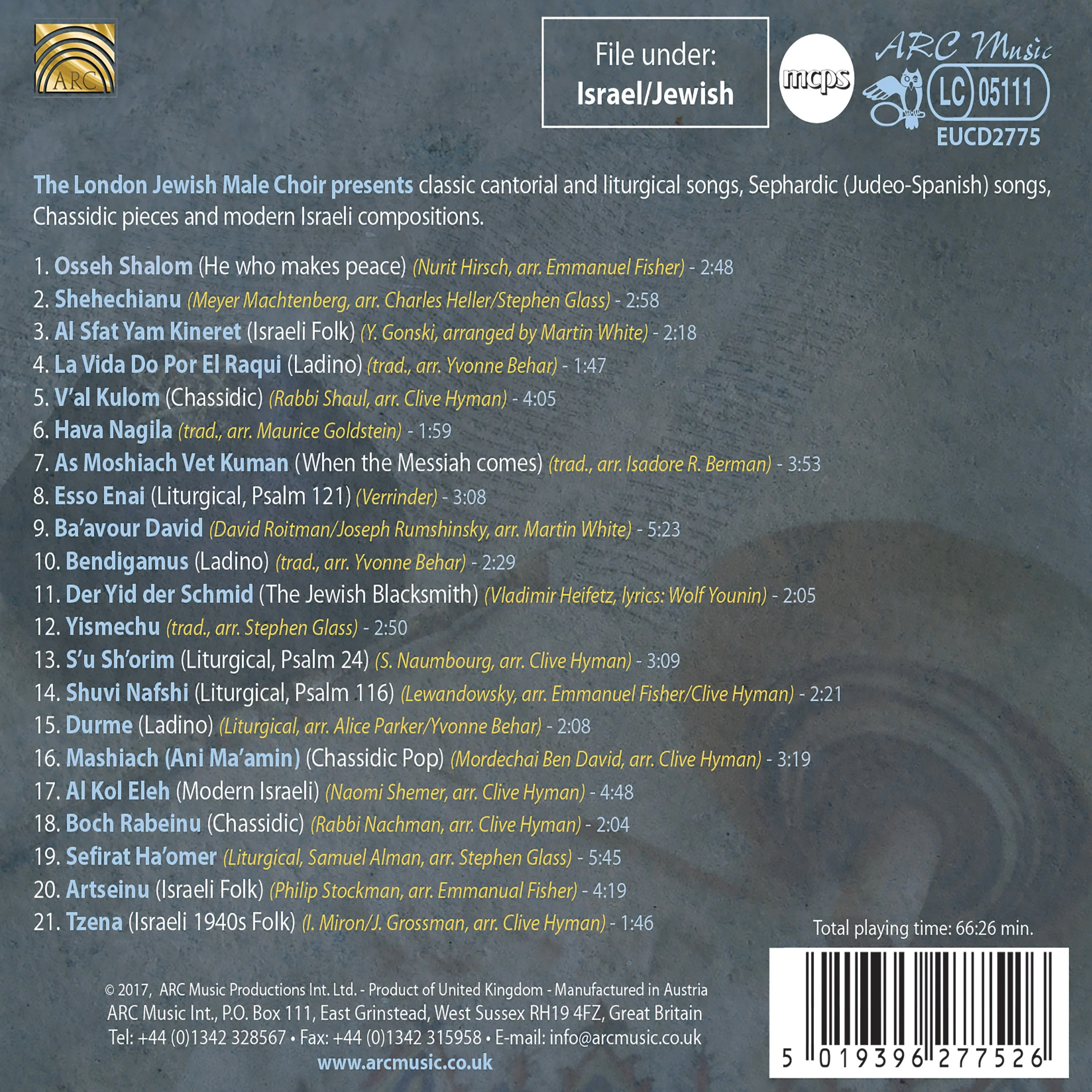 Best of the London Jewish Male Choir - Image 2