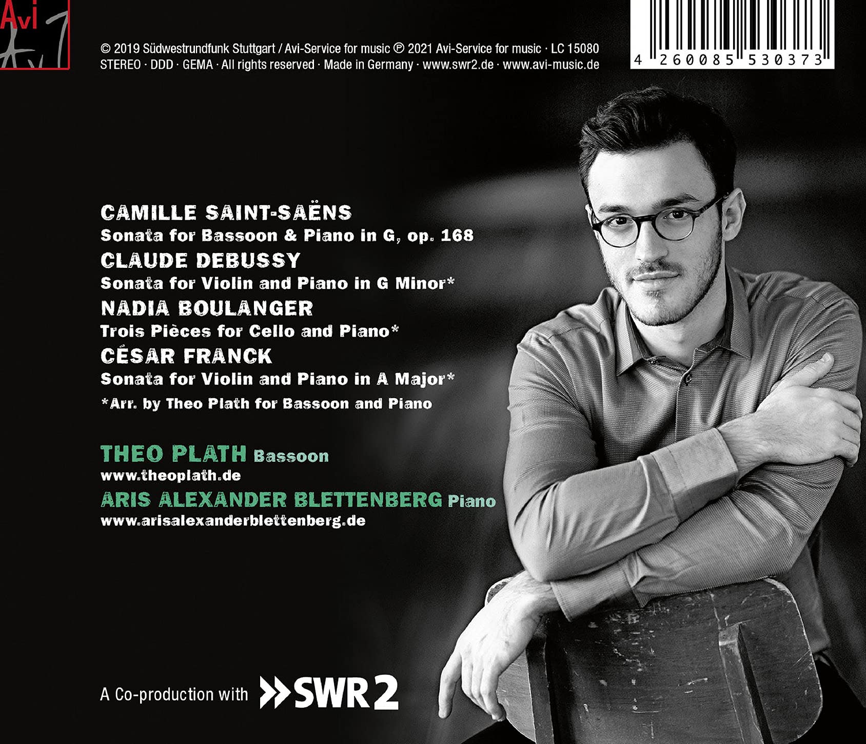 Boulanger, Franck, Debussy, Saint-Saëns: Lost Times / Plath, Blettenberg - Image 2