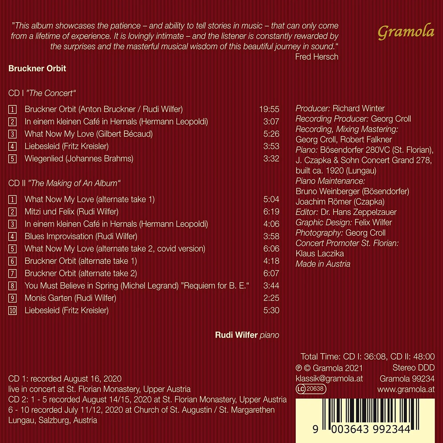 Brahms, Leopoldi, Becaud: Bruckner Orbit / Wilfer - Image 2