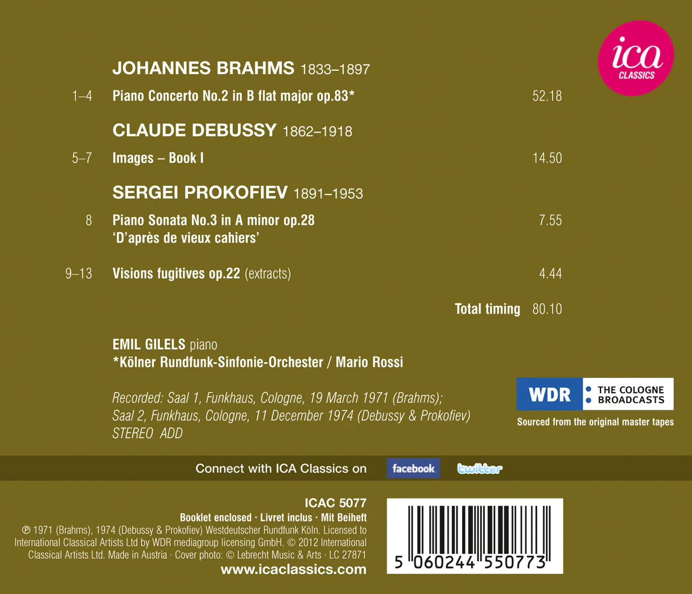 Brahms: Piano Concerto No. 2 - Debussy: Images, Book 1 - Pro - Image 2