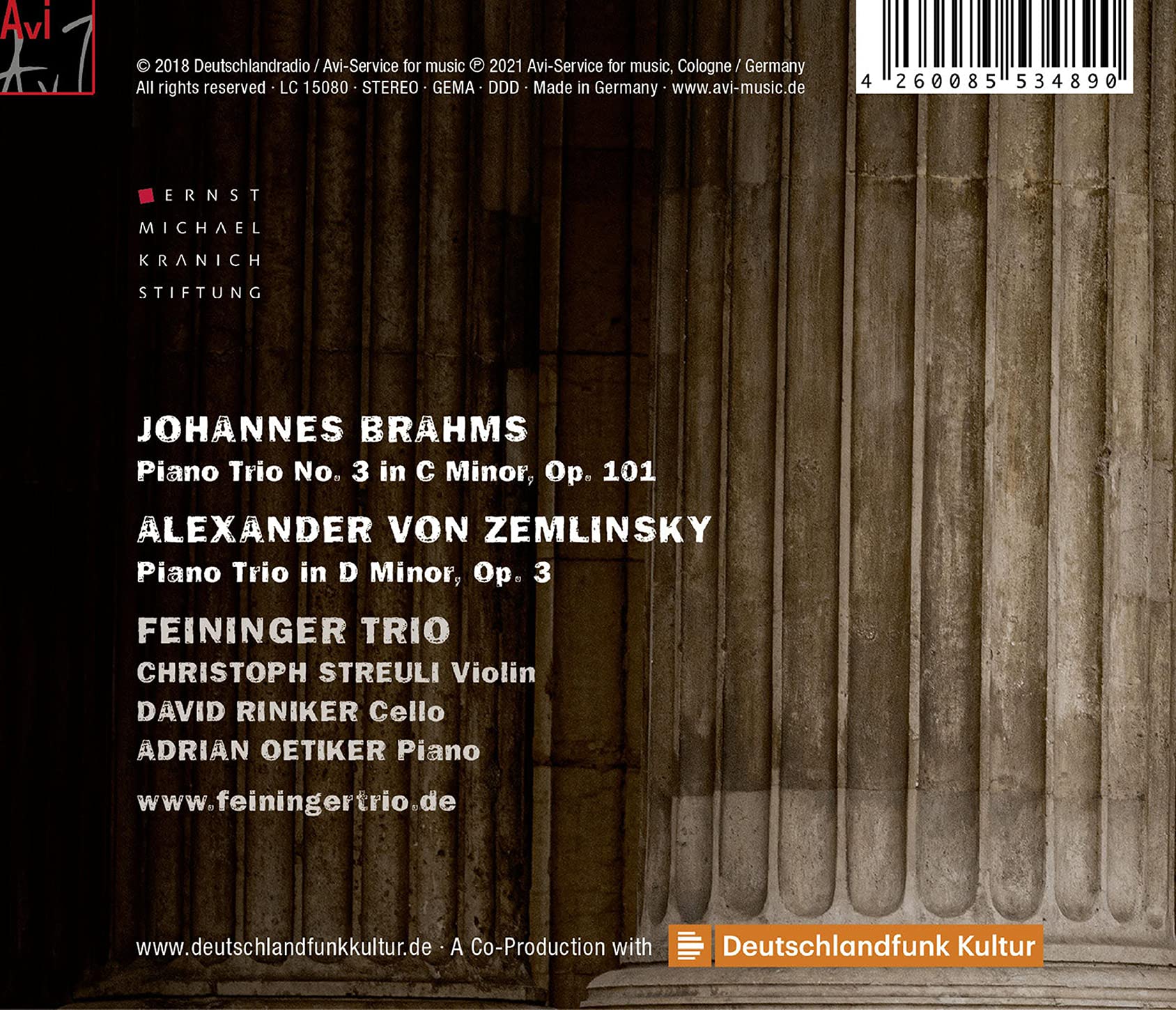Brahms, Zemlinsky: Piano Trios / Feininger Trio - Image 2