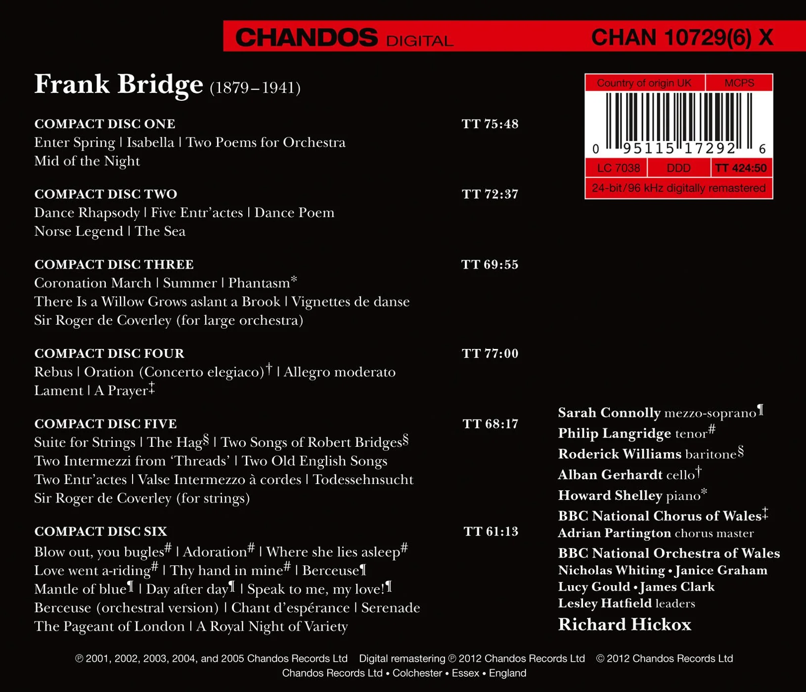 Bridge: Orchestral Works - The Collector's Edition - Image 2