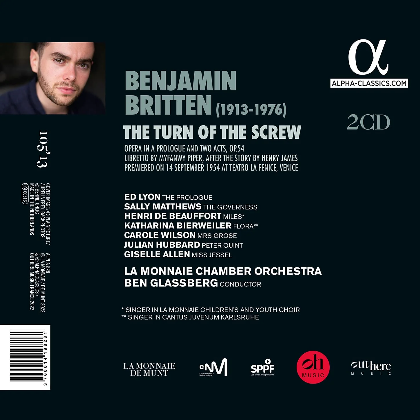Britten: The Turn of the Screw / Matthews, Allen, Wilson, Lyon, Hubbard, de Beauffort, Bierweiler, Glassberg, La Monnaie Chamber Orchestra - Image 2