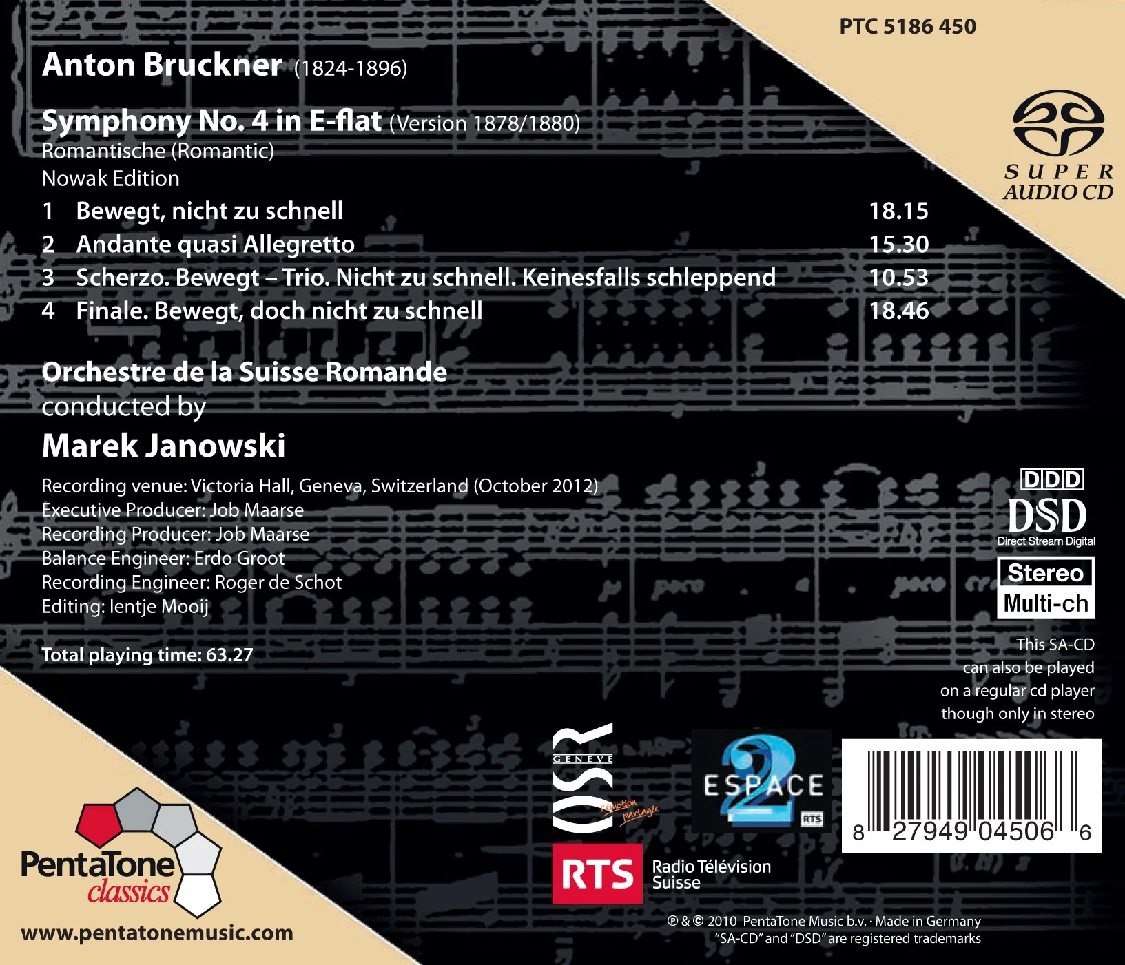 Bruckner: Symphony No 4 / Janowski, Orchestre de la Suisse Romande - Image 2