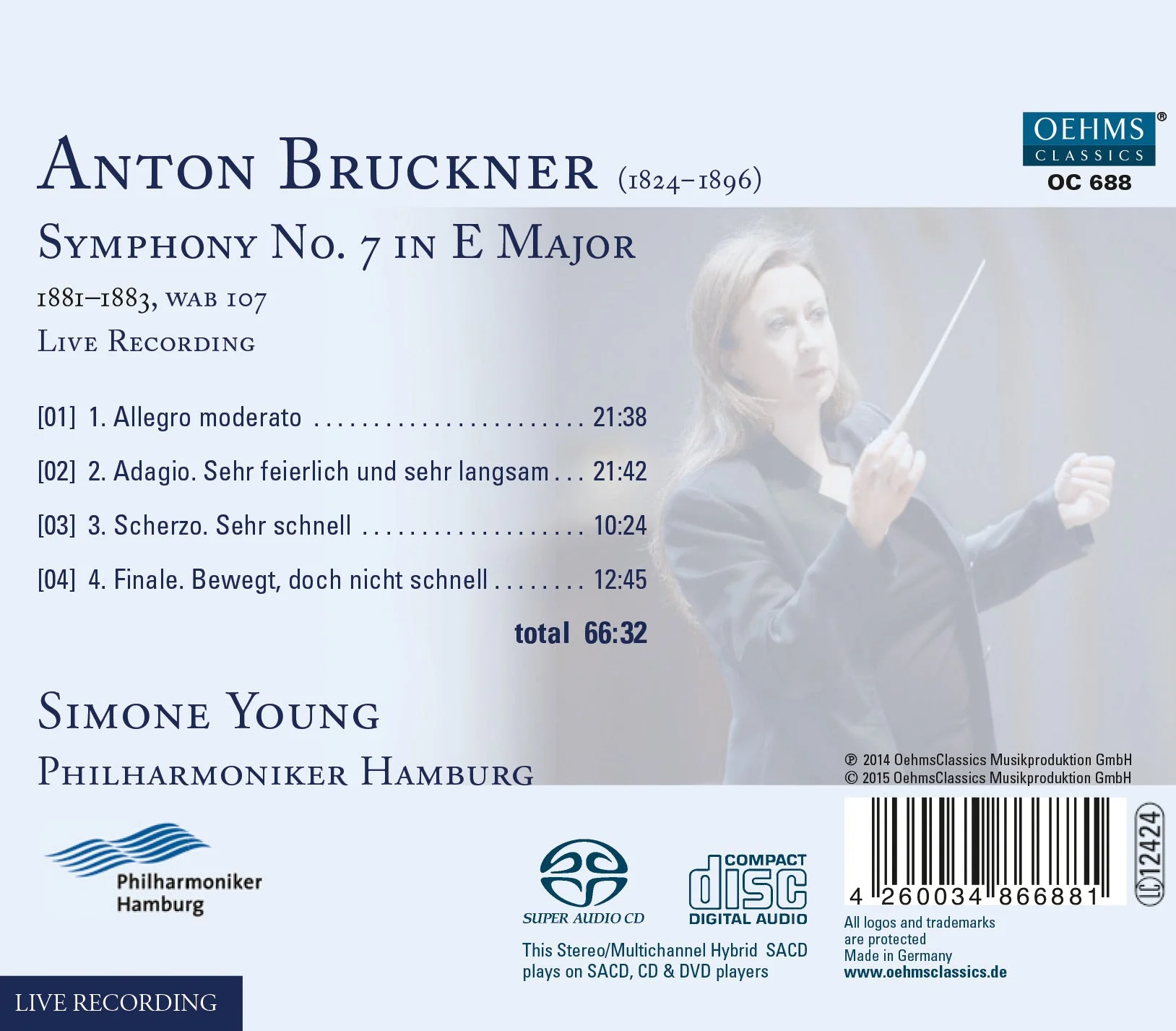 Bruckner: Symphony No 7 / Young, Hamburg Philharmonic - Image 2