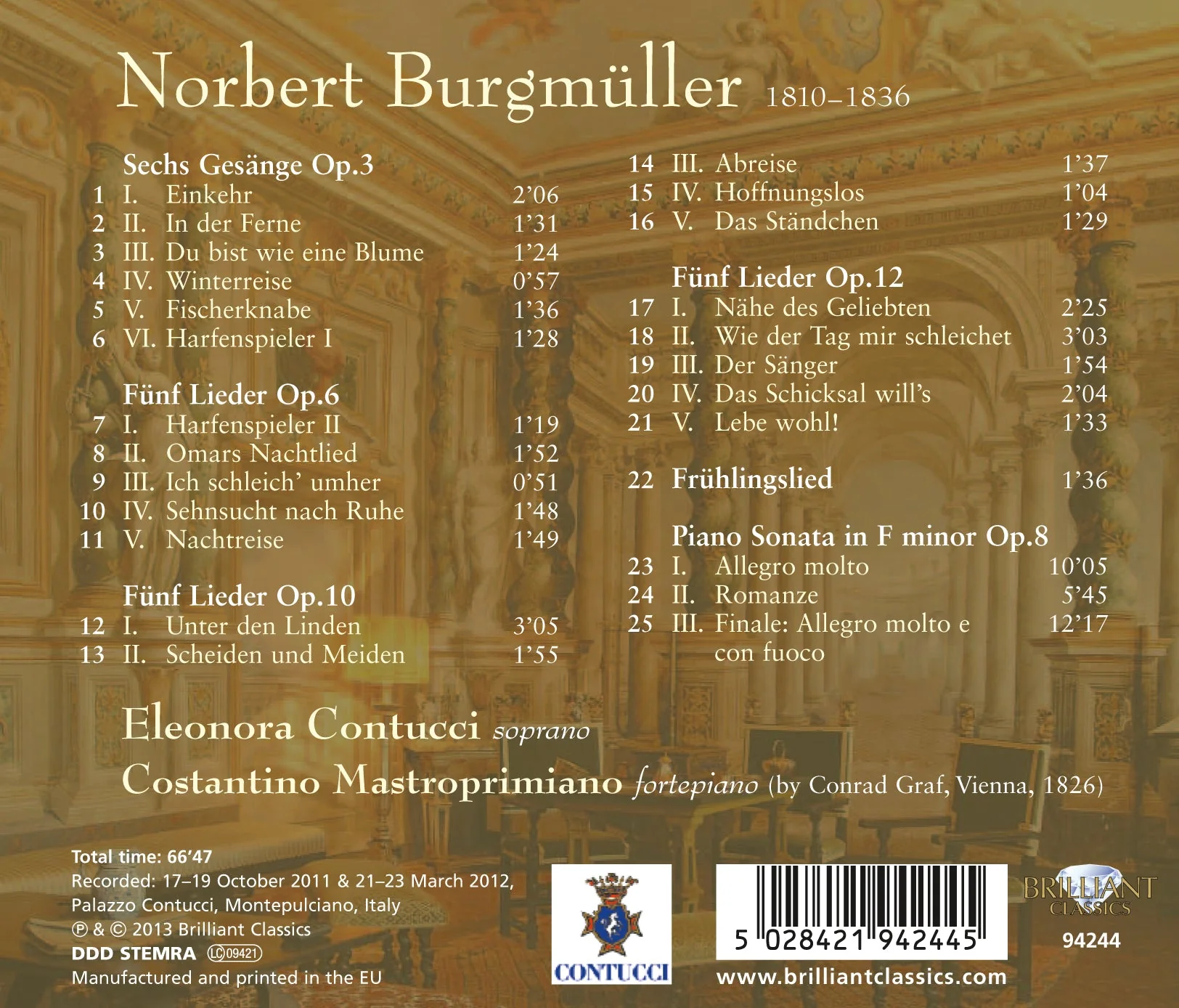 Burgmüller: Lieder - Piano Sonata, Op. 8 - Image 2