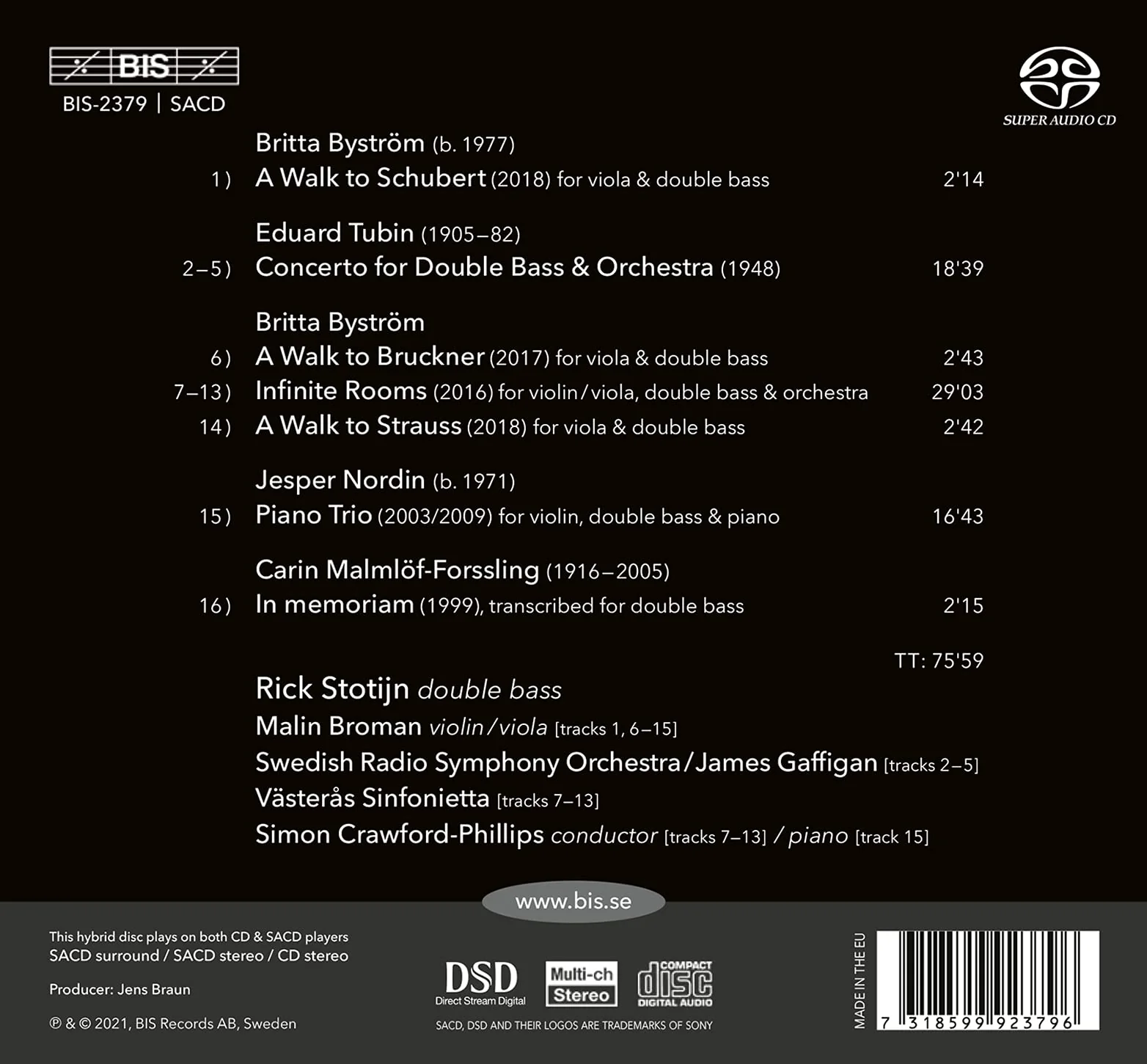 Byström, Nordin & Tubin: Back to StockHome / Stotijn - Image 2