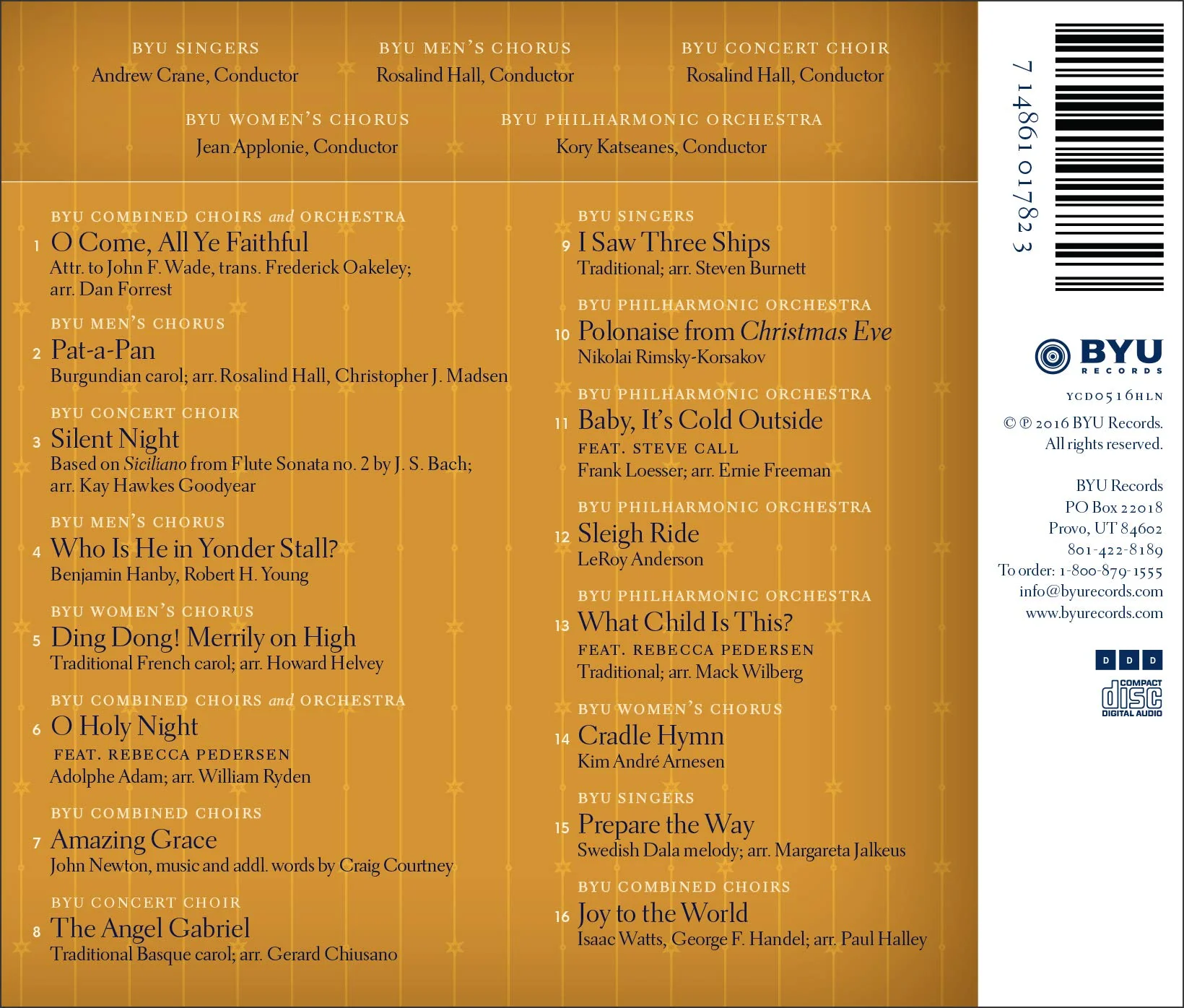 Celebration of Christmas: Holy Night / BYU Choirs & Philharmonic Orchestra - Image 2