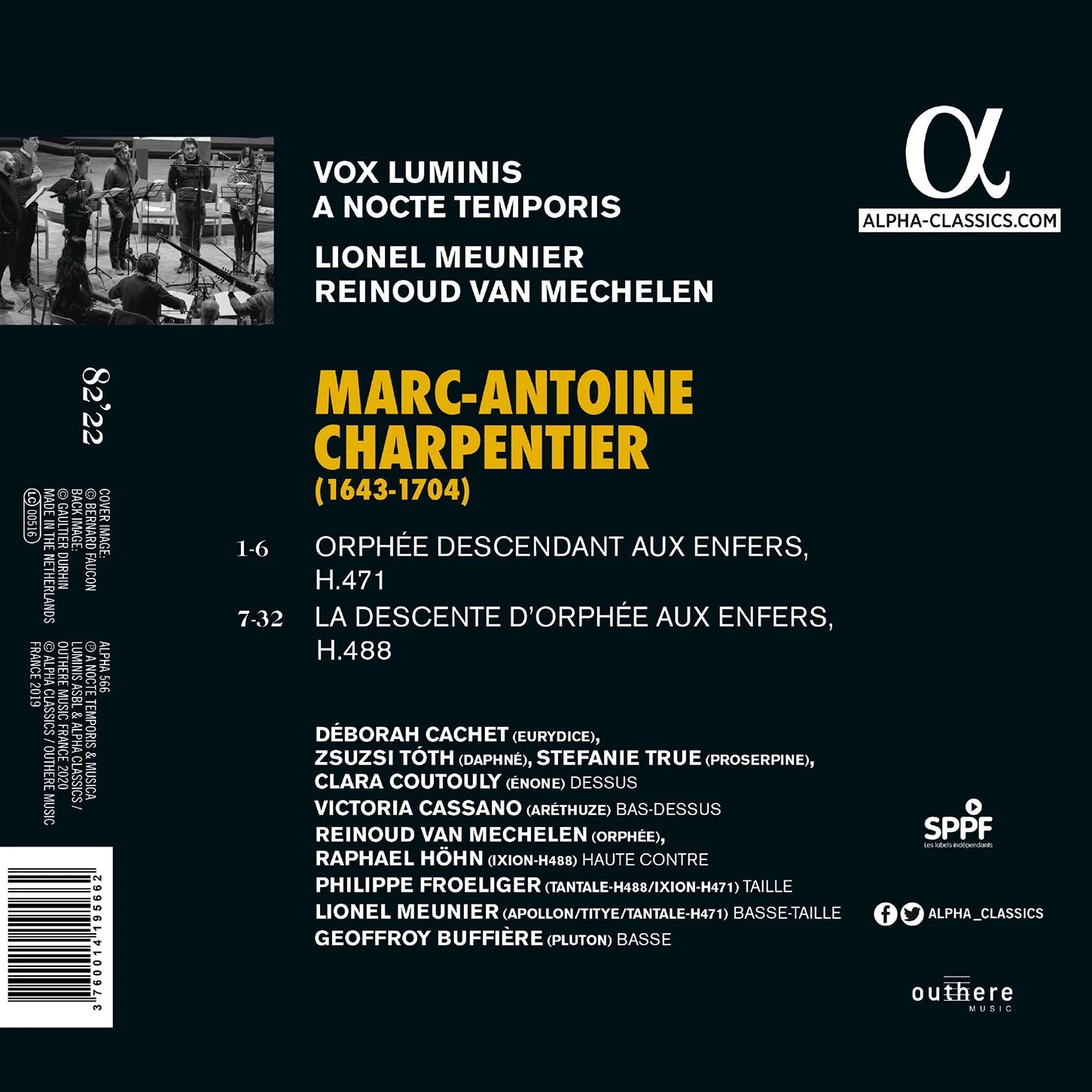 Charpentier: Orphee aux enfers / Meunier, Vox Luminis, A Nocte Temporis - Image 2