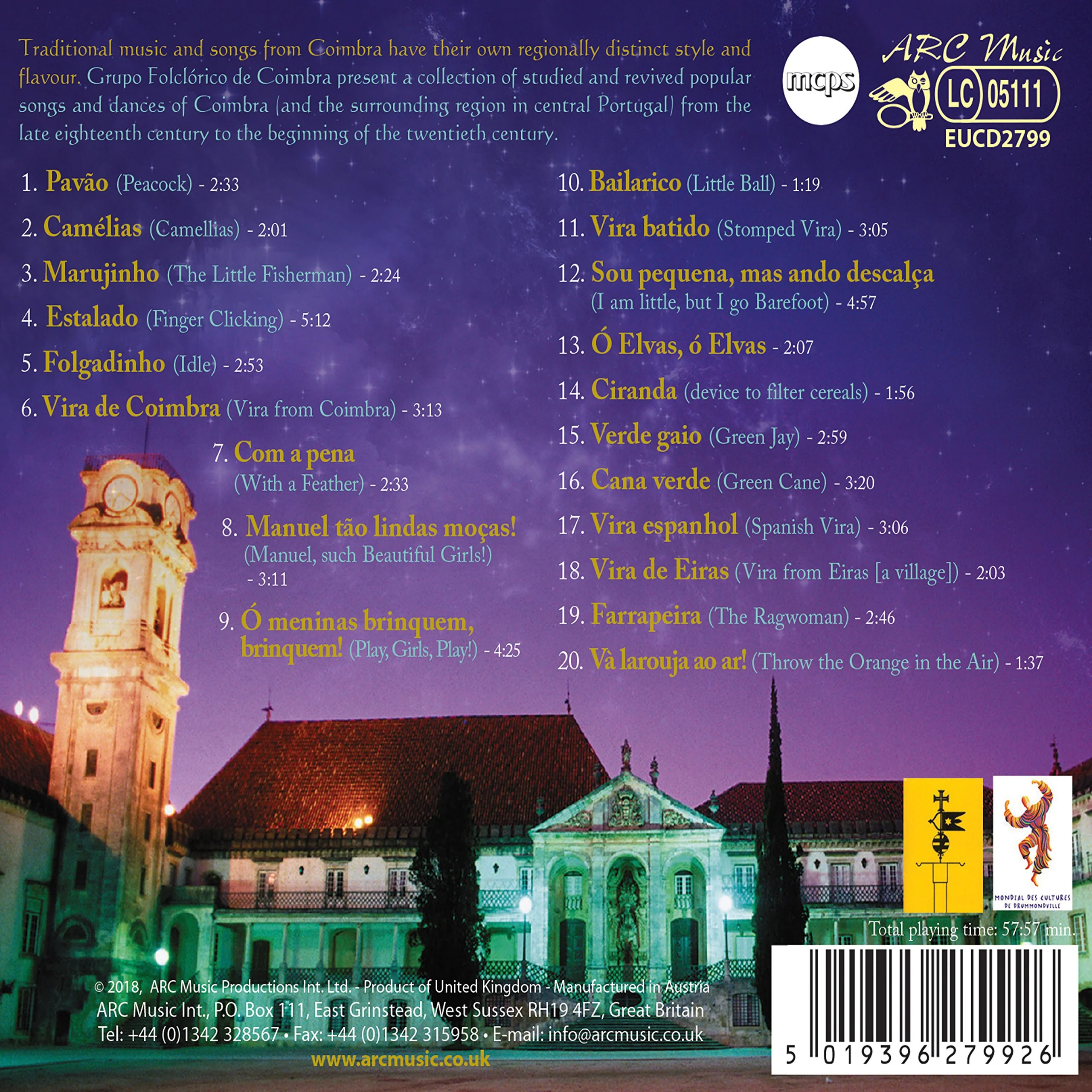Coimbra Folk Group: Traditional Songs From Portugal - Image 2