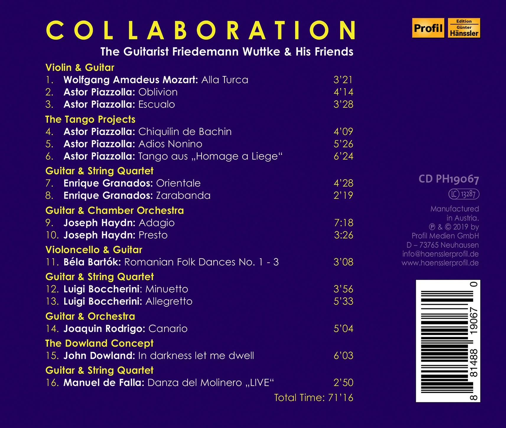 Collaboration: Friedemann Wuttke Guitar Chamber Works / Various - Image 2