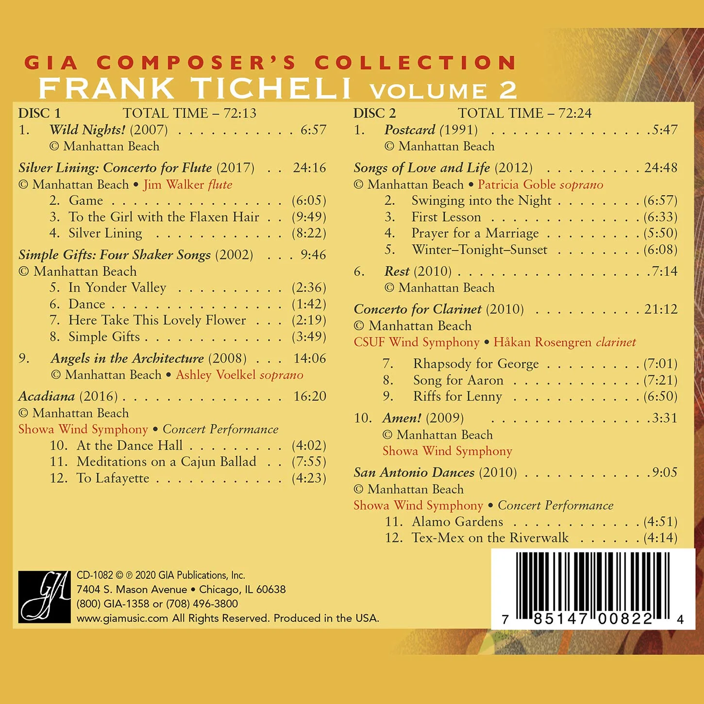 Composers Collection: Frank Ticheli, Vol. 2 / Various - Image 2