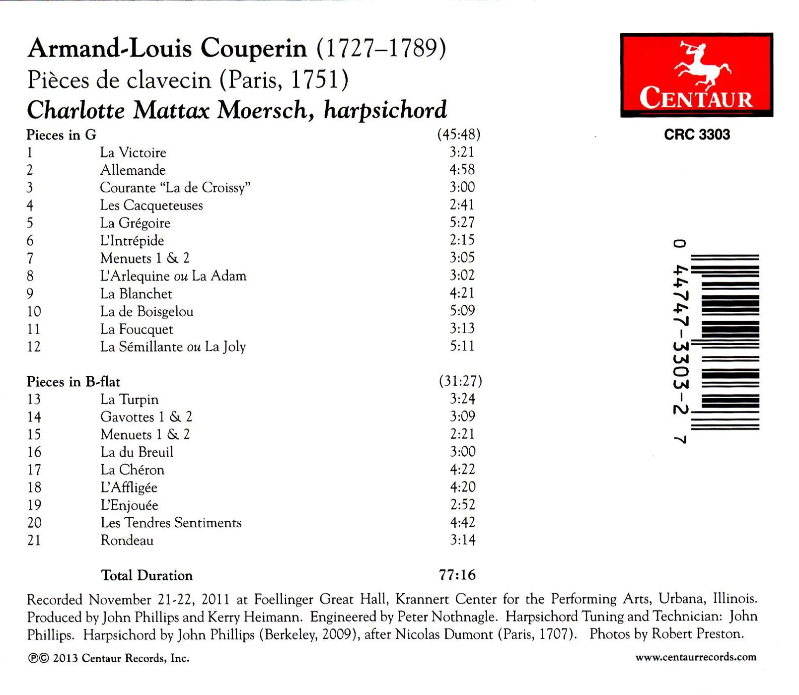 Couperin: Pièces de clavecin - Image 2