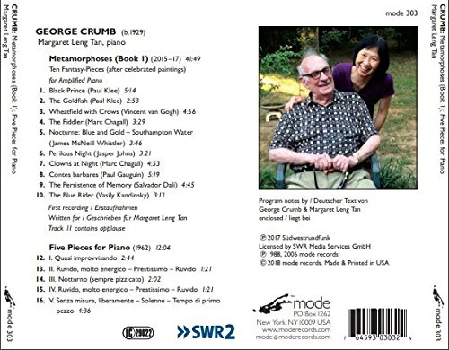 Crumb: Metamorphoses, Book 1 & 5 Pieces for Piano / Tan - Image 2