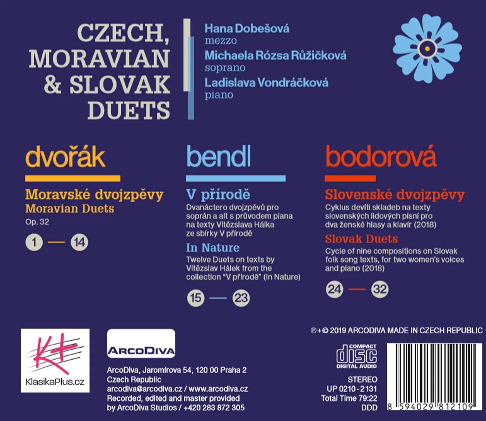 Czech, Moravian & Slovak Duets / Vondrackova, Ruzickova, Dobesova - Image 2