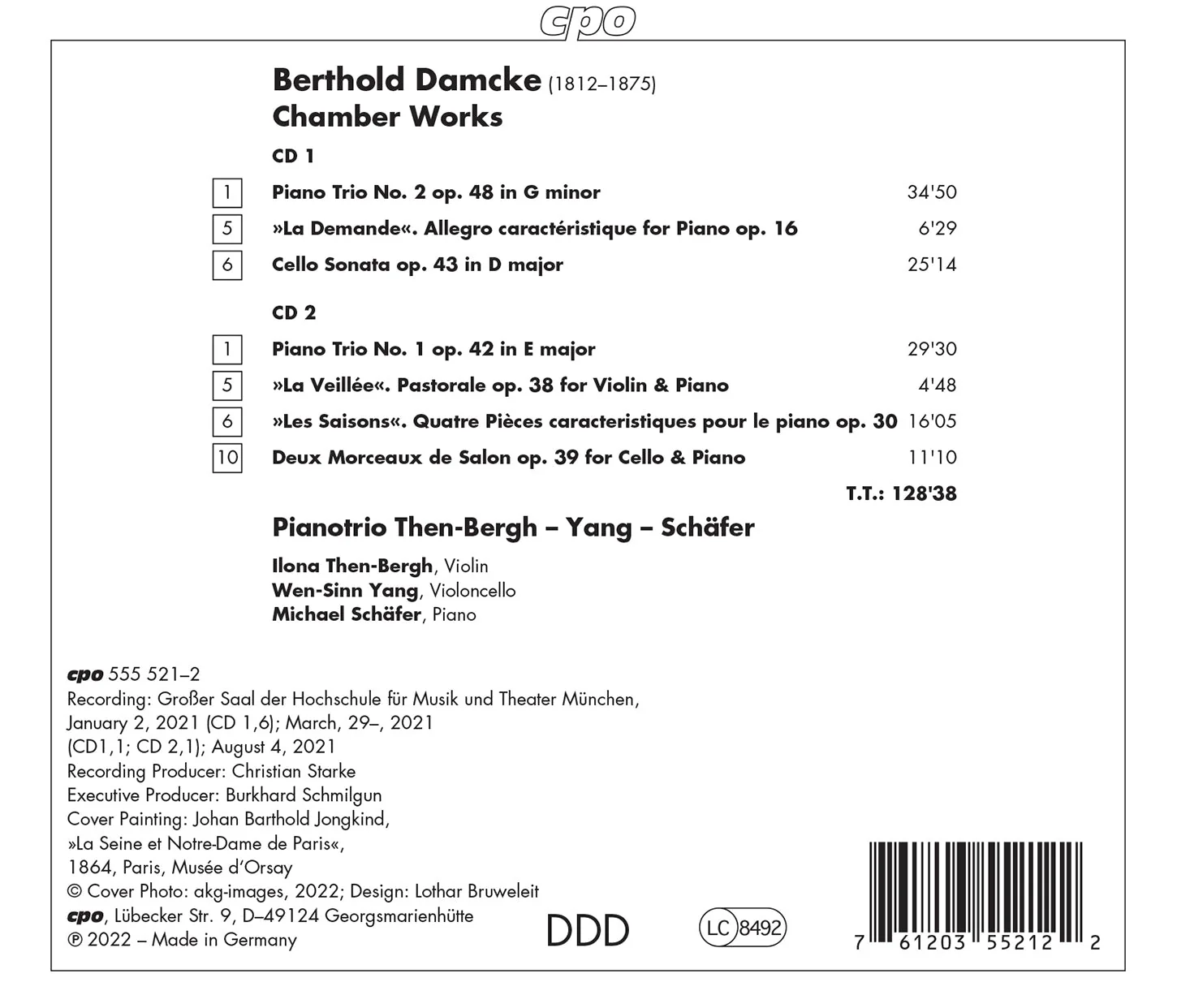 Damcke: Piano Trios Nos. 1 & 2 - Image 2