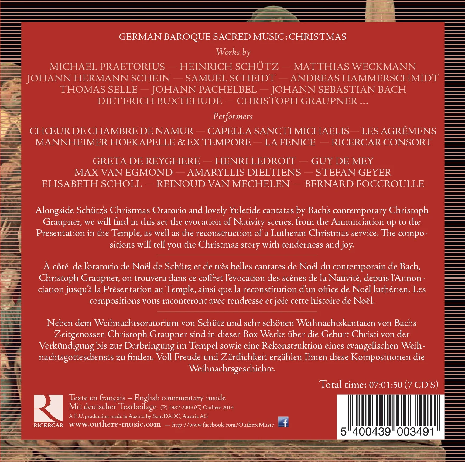 Deutsche Geistliche Barockmusik: Weihnachten (German Baroque Sacred Music: Christmas) - Image 2