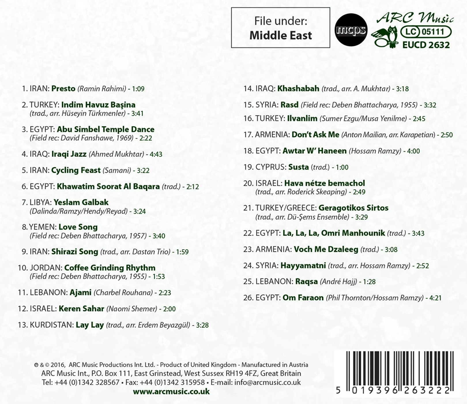 Discover Music of the Middle East with ARC Music - Image 2