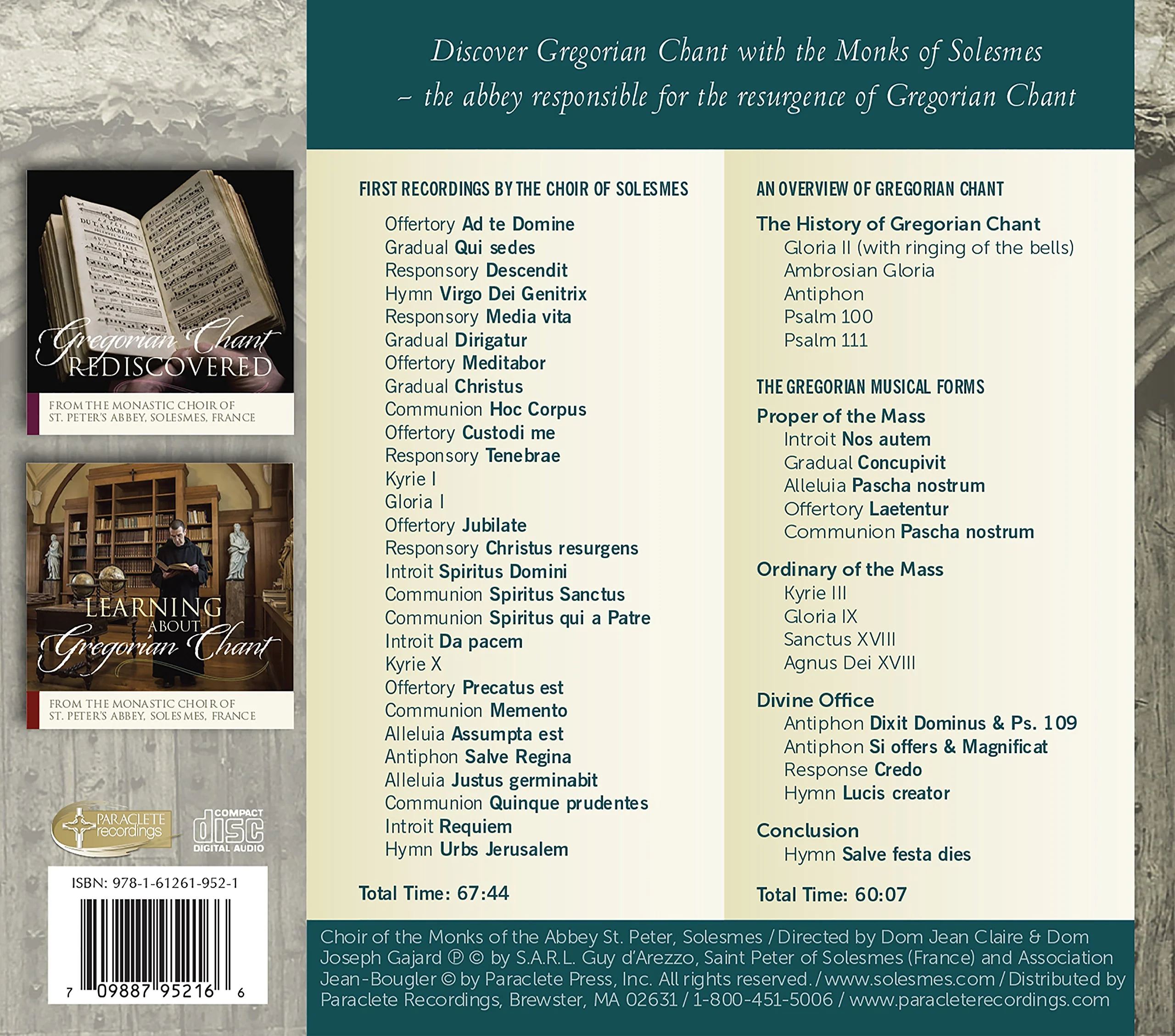 Discovering Gregorian Chant / Monks of Solesmes - Image 2