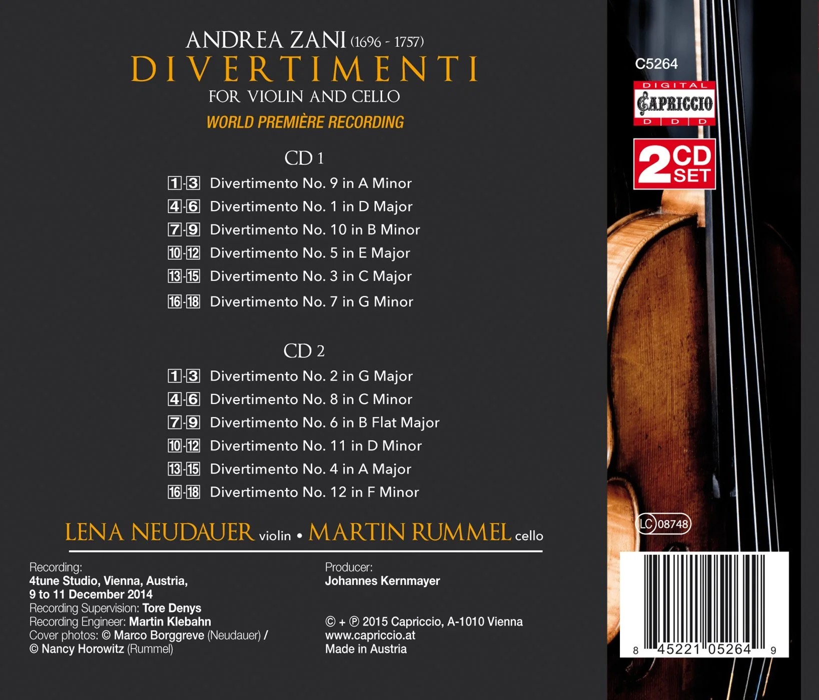 Divertimenti for Violin & Cello / Neudauer, Rummel - Image 2