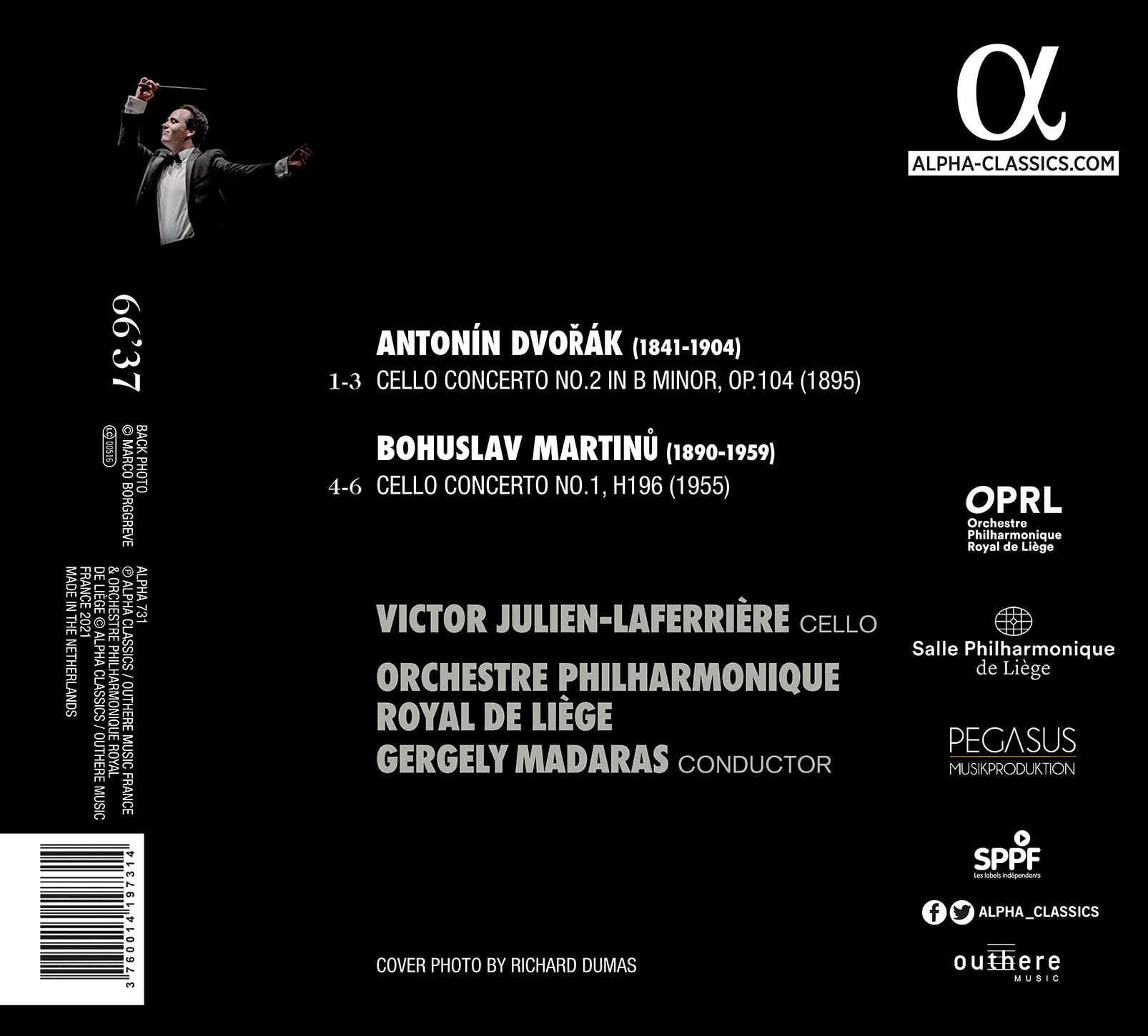 Dvořák & Martinů: Cello Concertos / Victor Julien-LaFerriere - Image 2