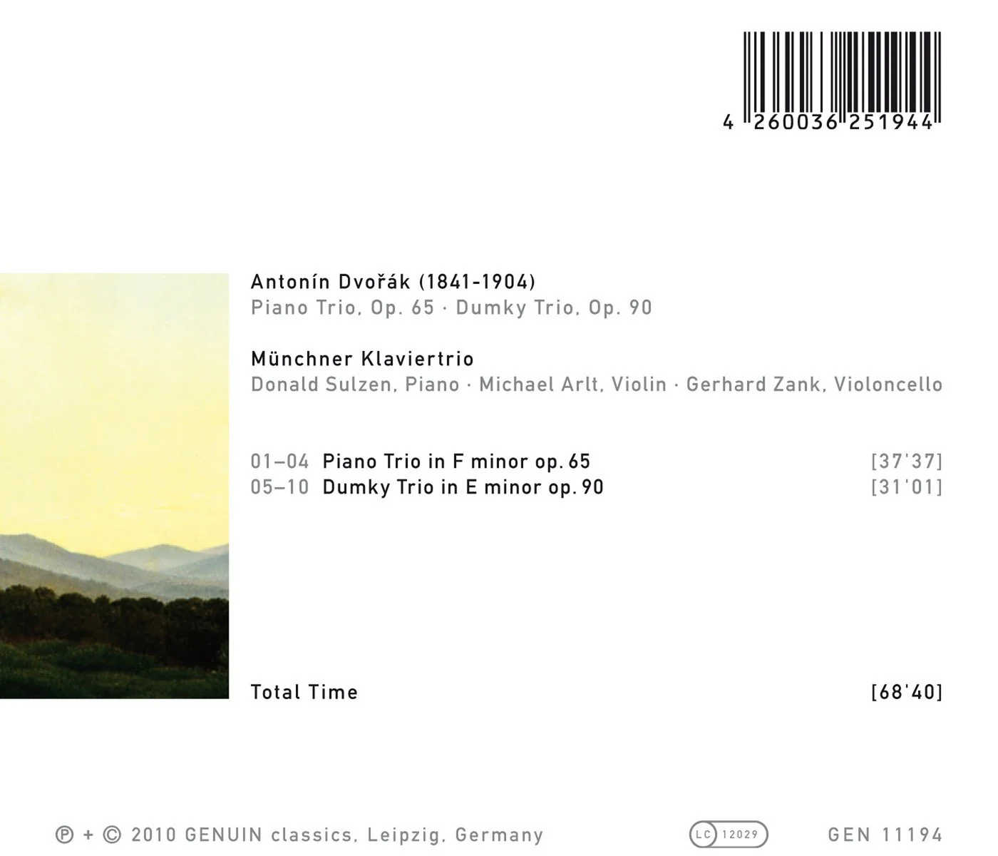 Dvorak: Piano Trio, Op. 45 - Dumky Trio, Op. 90 - Image 2