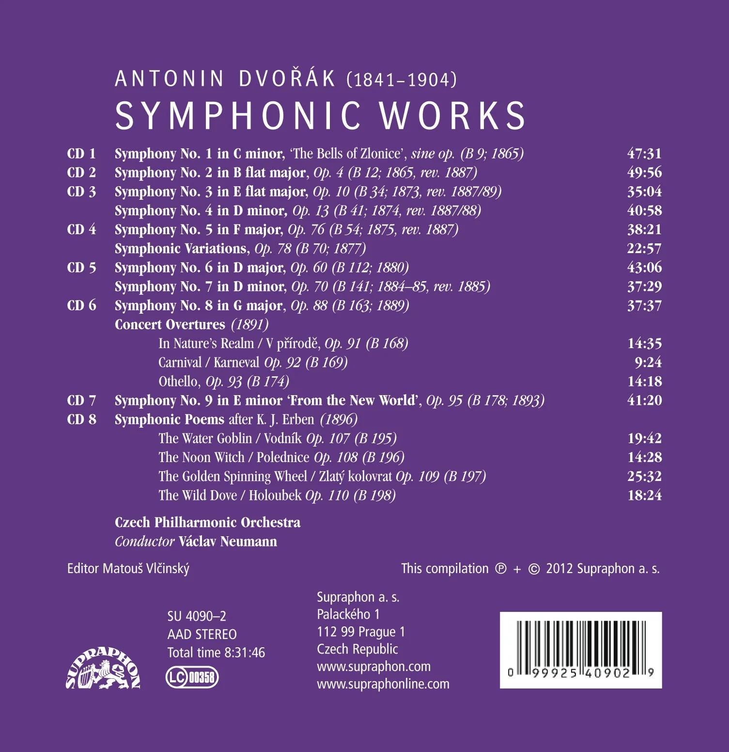 Dvorak: Symphonic Works / Neumann, Czech - Image 2
