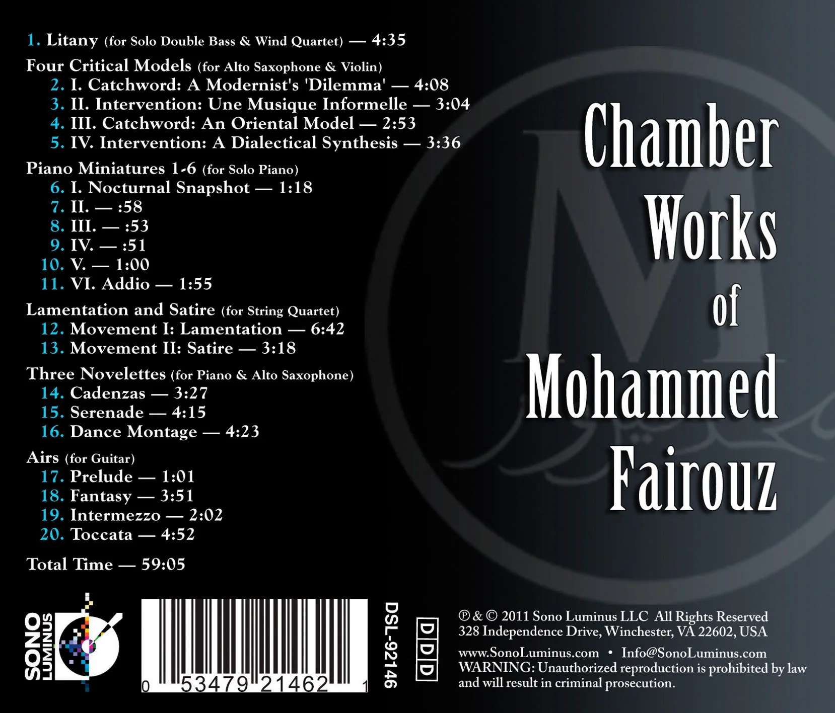 Fairouz: Chamber Works - Image 2