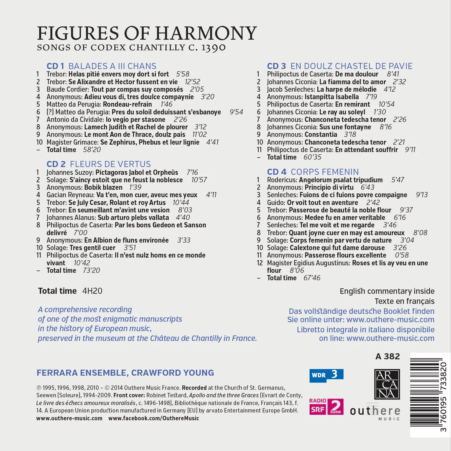 Figures of Harmony: Songs of Codex Chantilly - Image 2