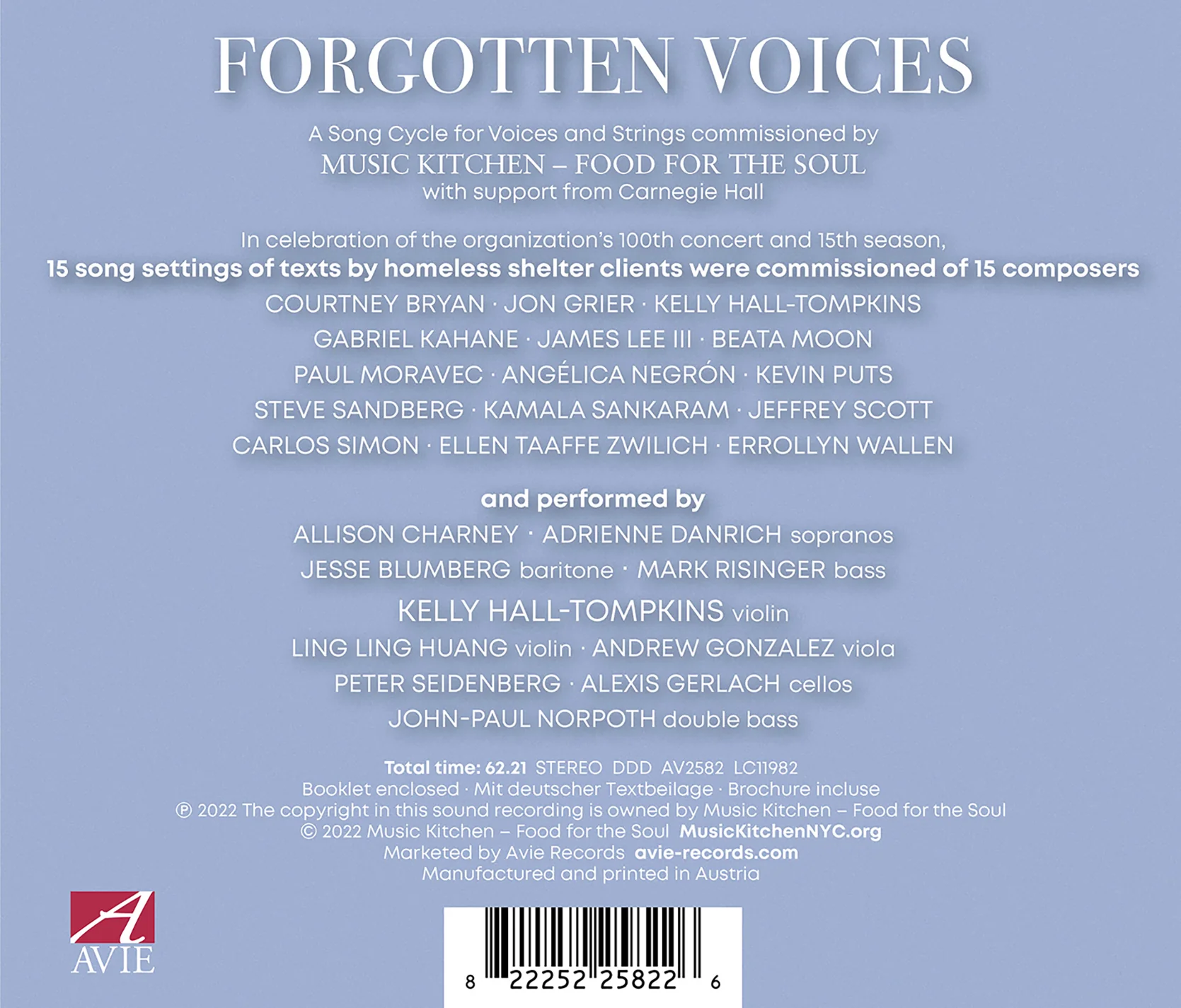 Forgotten Voices - A Song Cycle for Voices & Strings / Kelly Hall-Tompkins - Image 2