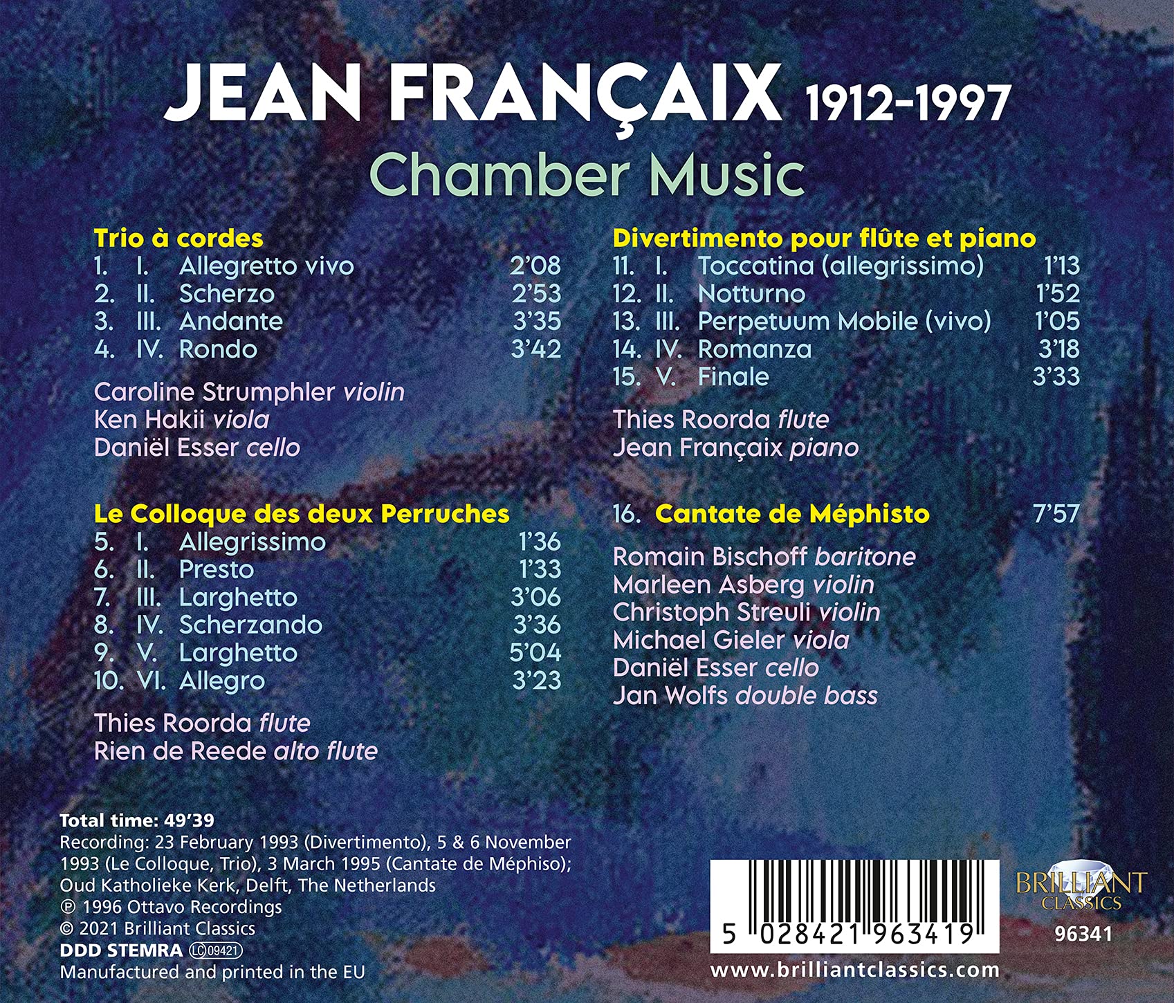Françaix: Chamber Music / Various - Image 2
