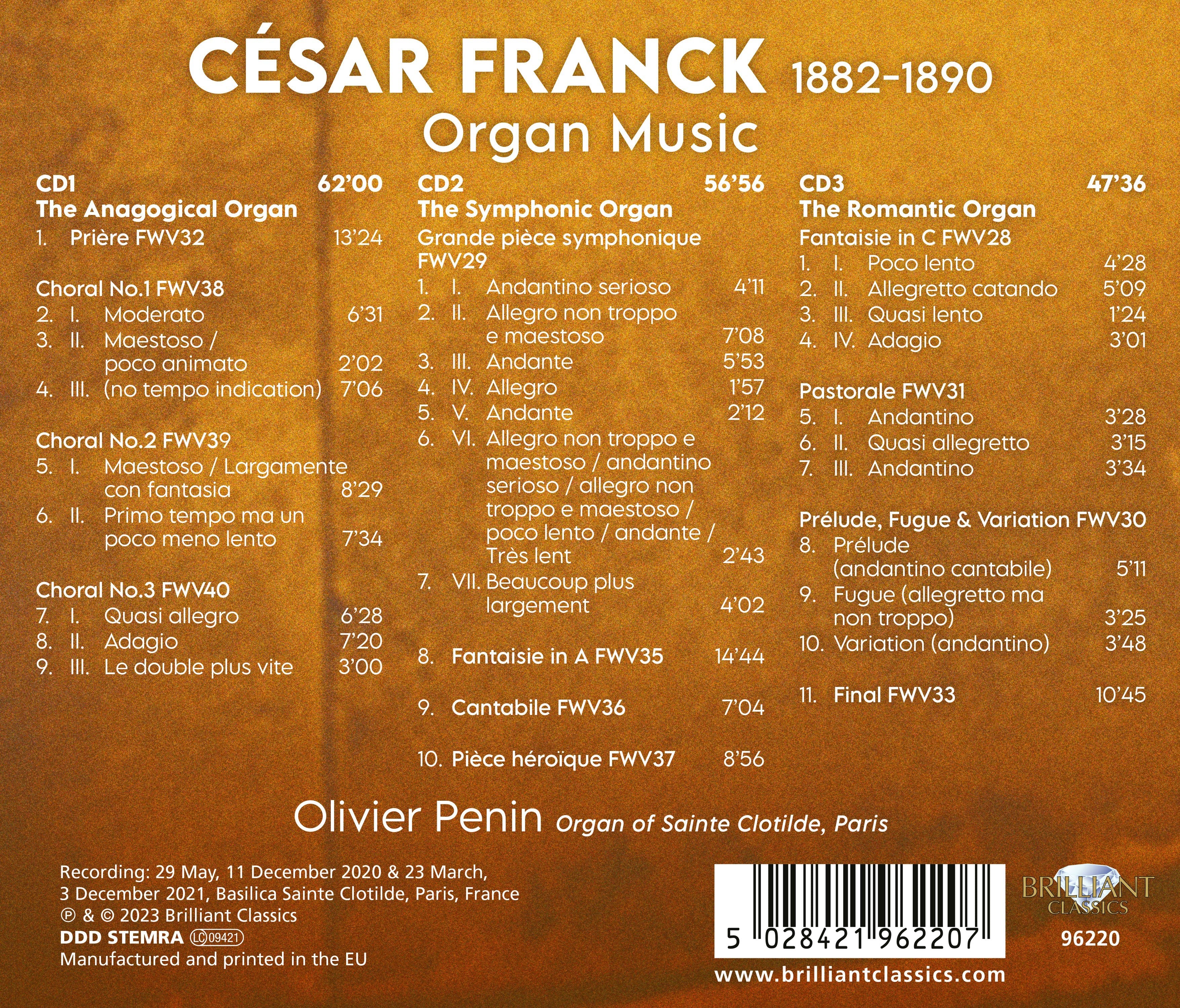 Franck: Organ Music at Sainte Clotilde / Penin - Image 2